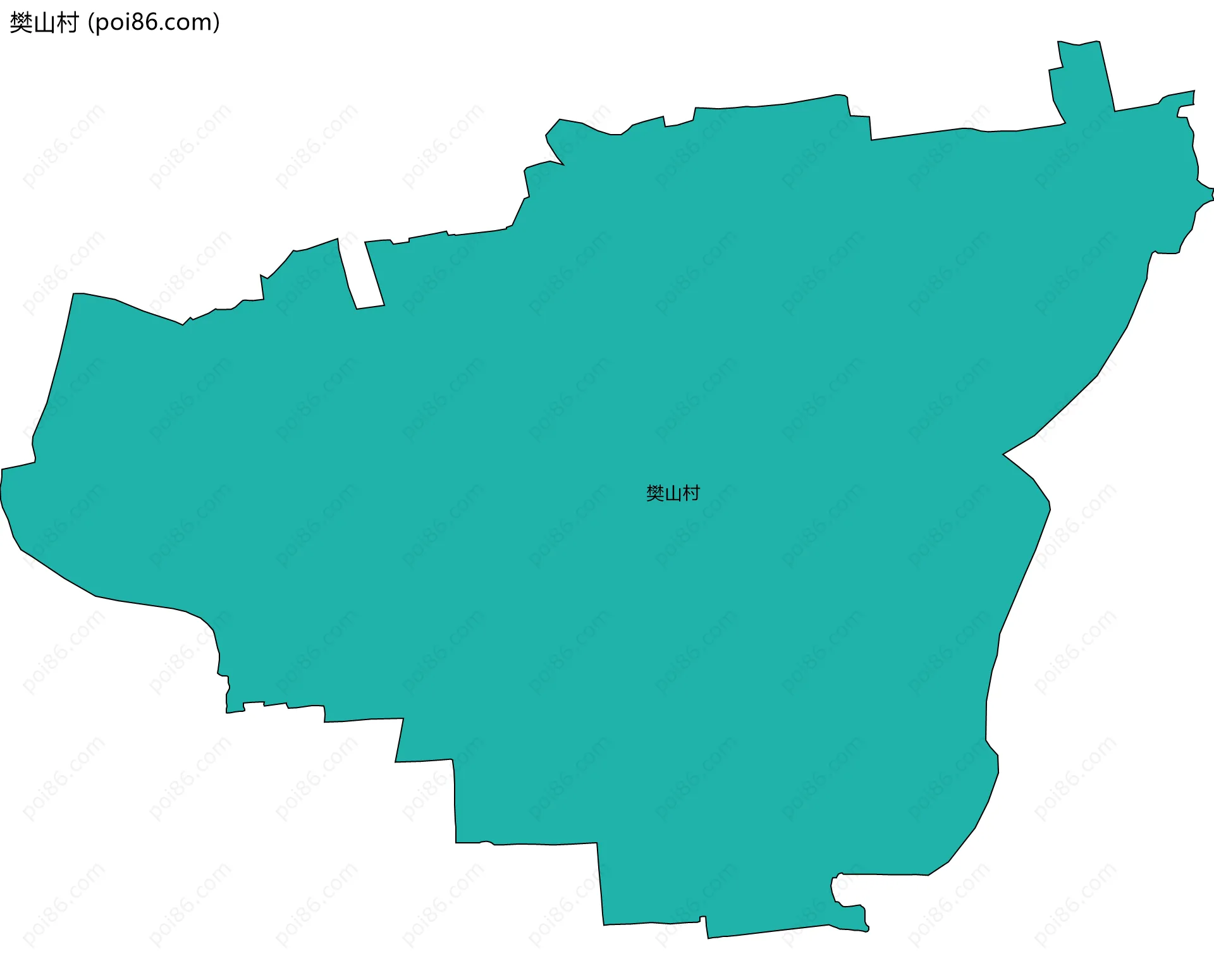 樊山村边界地图