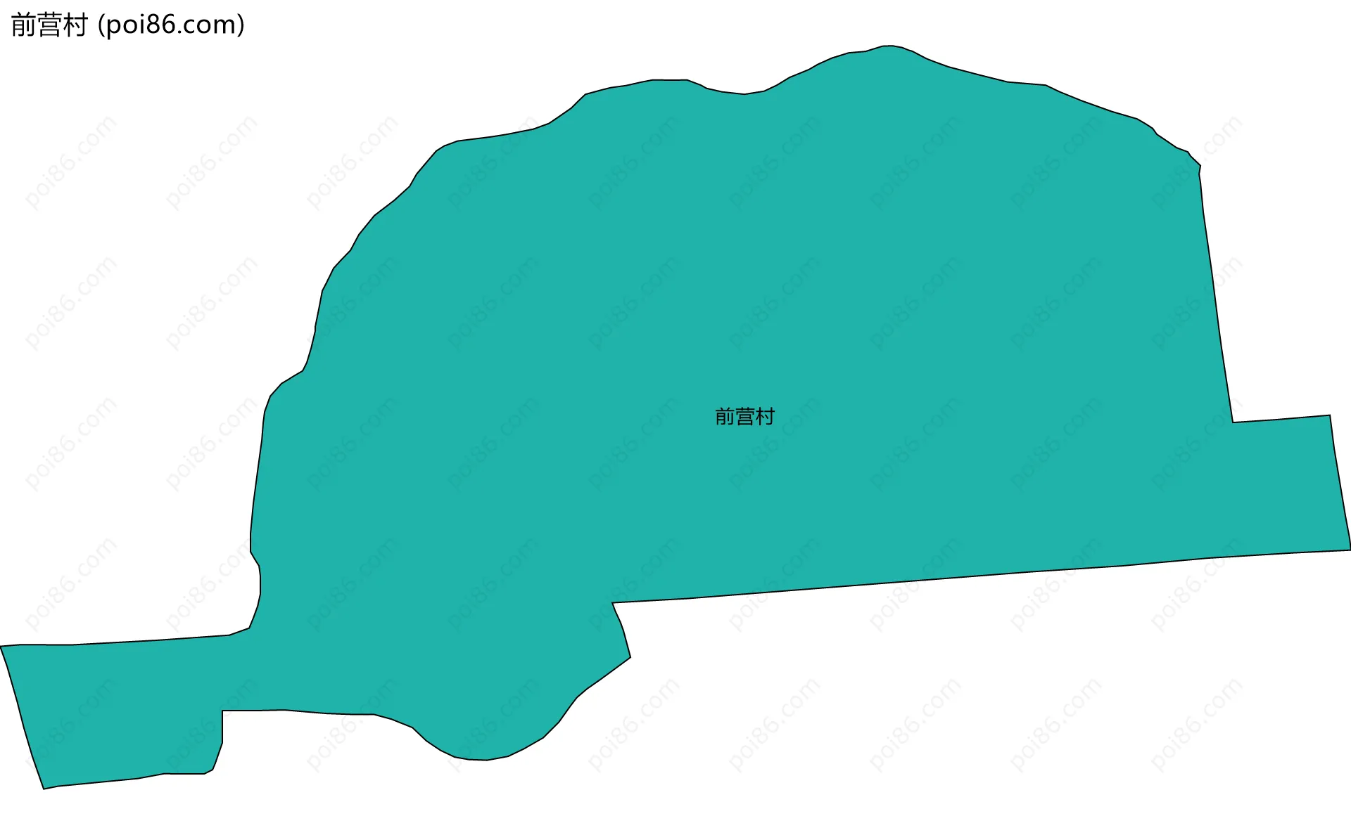 前营村边界地图