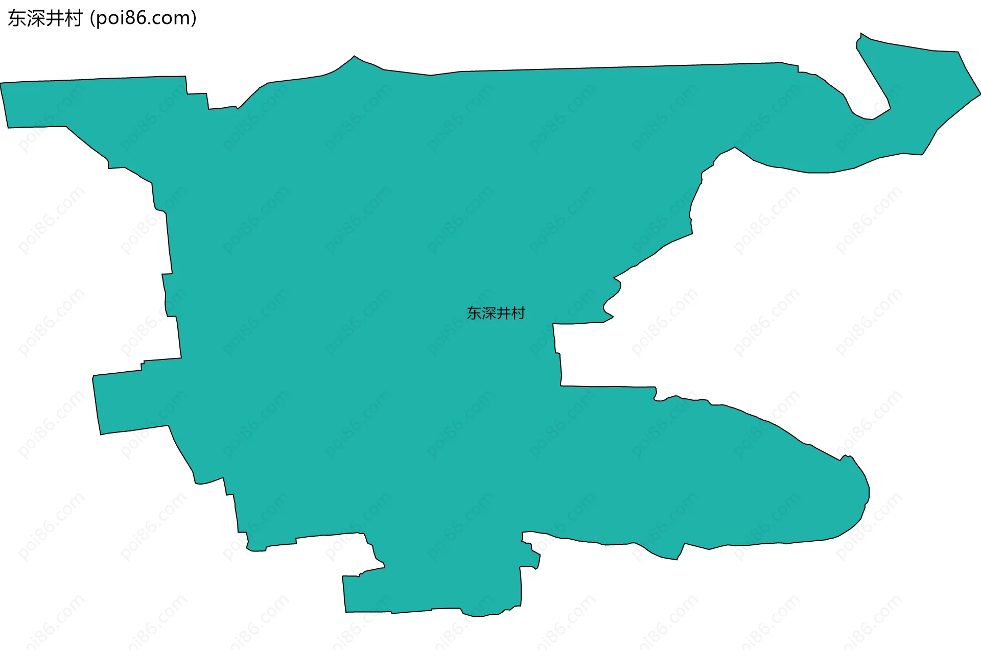 东深井村边界地图
