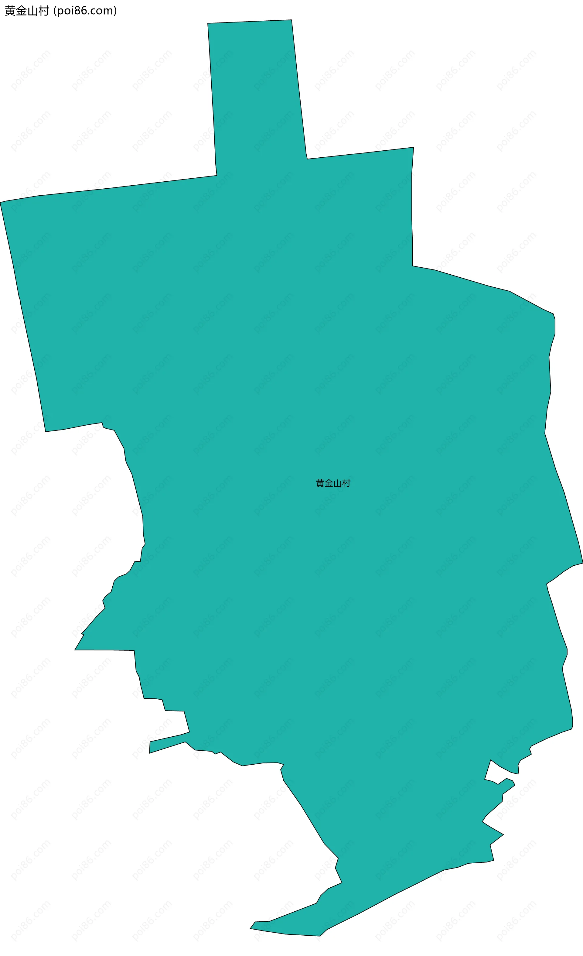 黄金山村边界地图