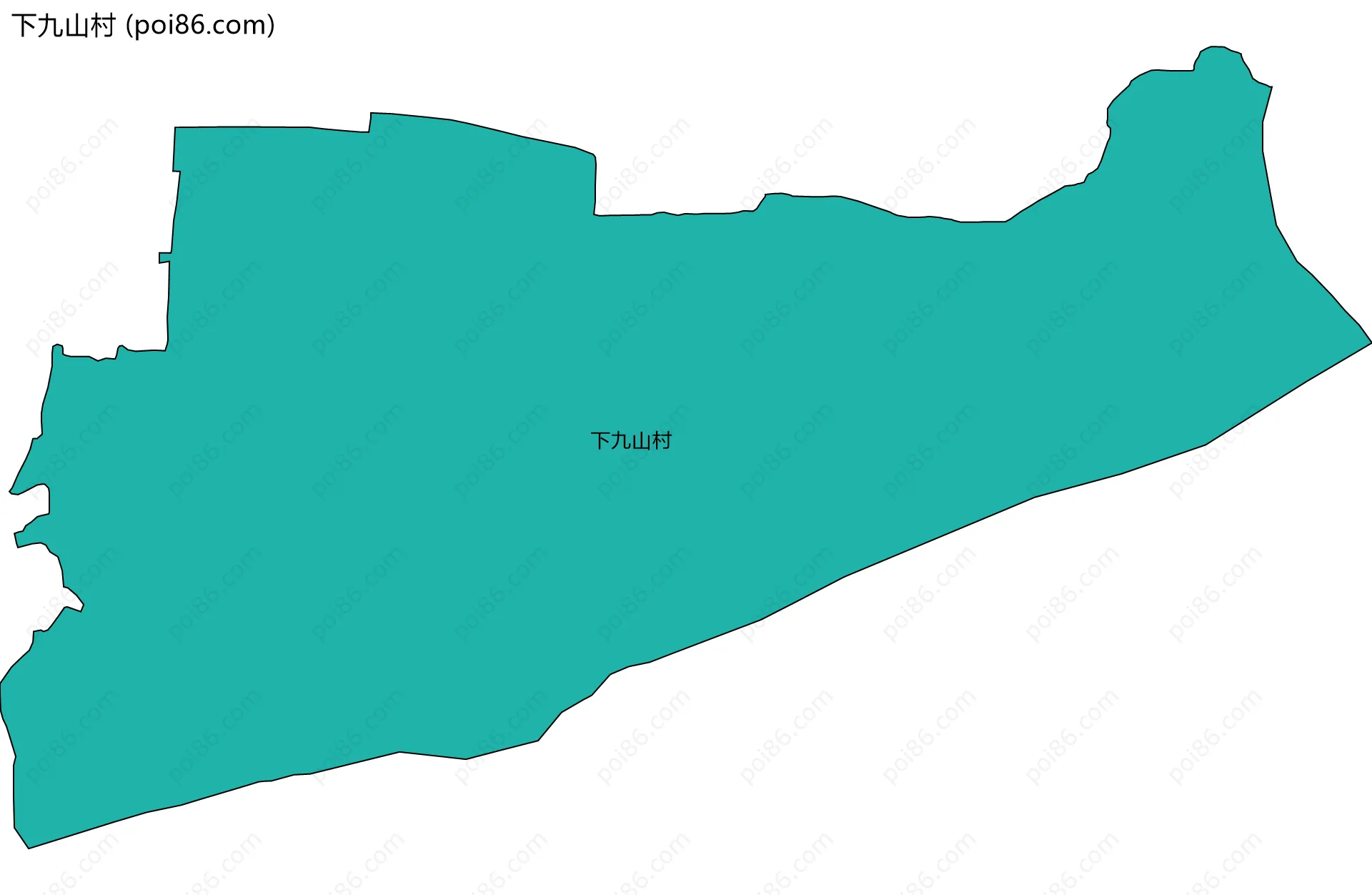 下九山村边界地图
