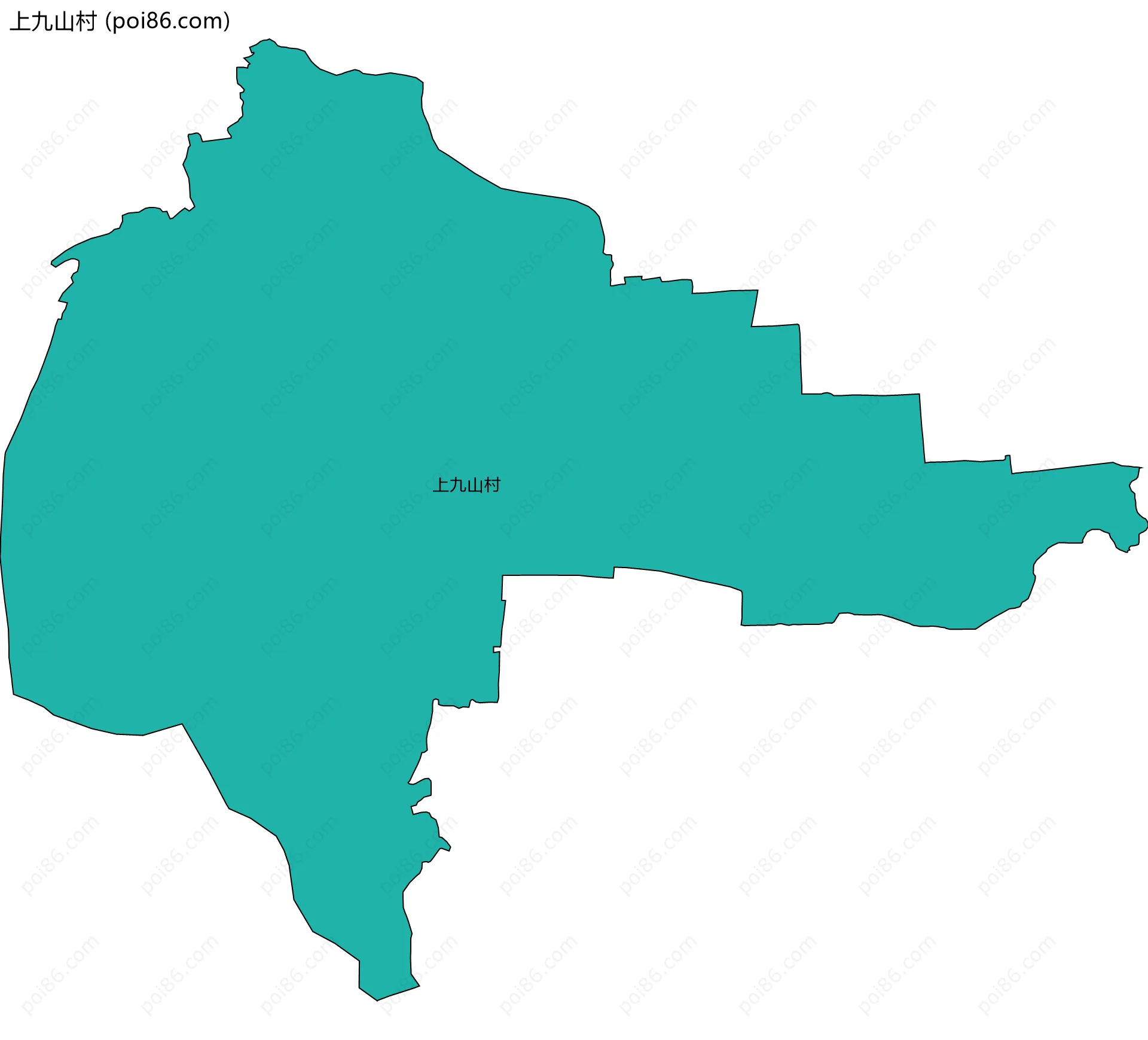 上九山村边界地图