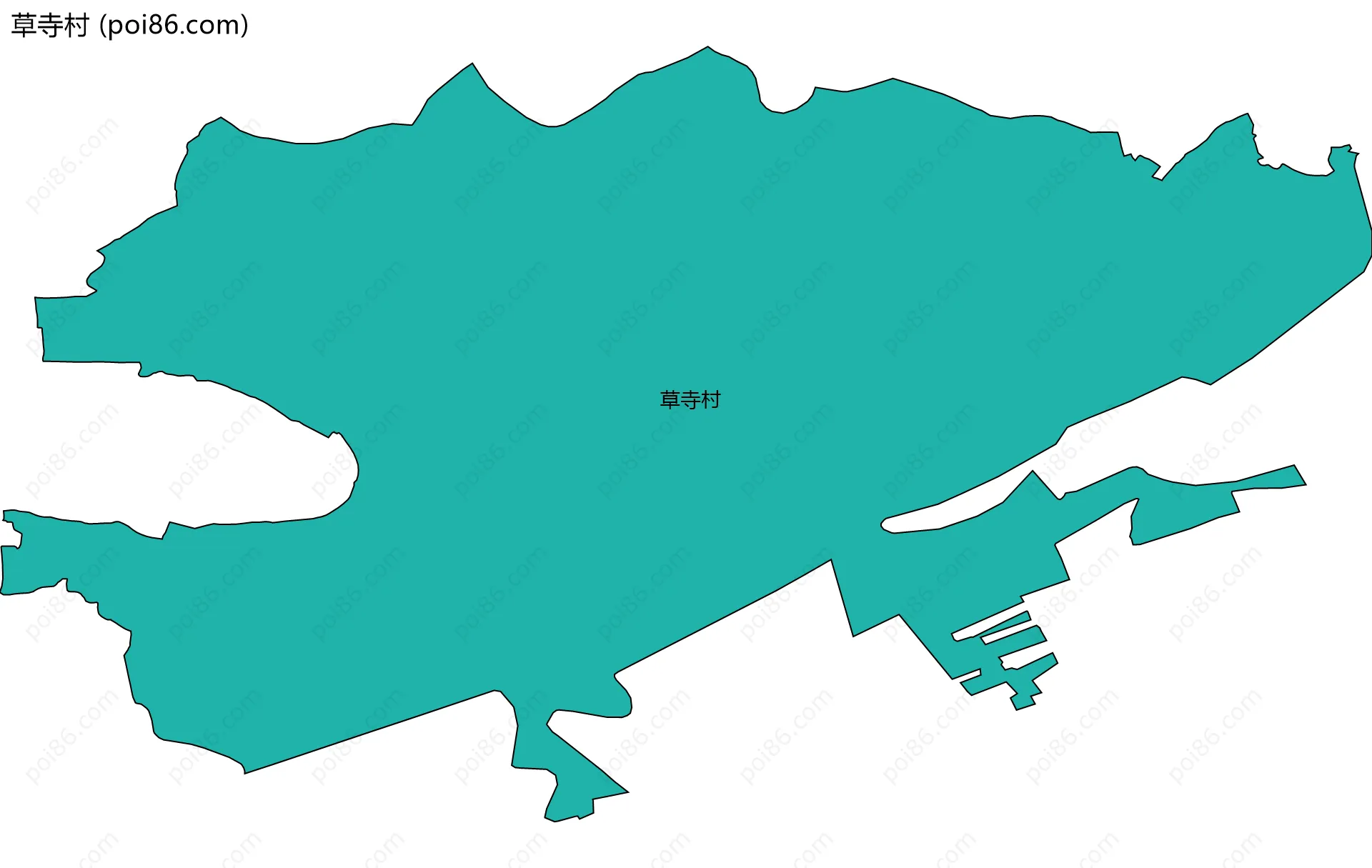 草寺村边界地图