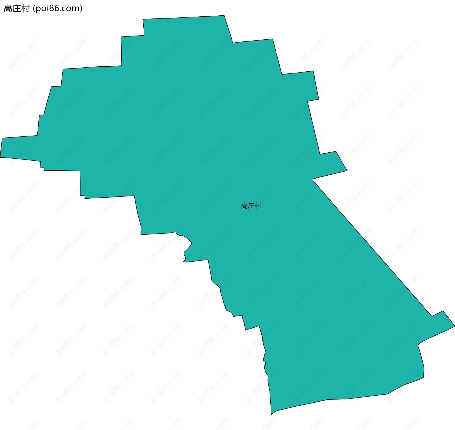 高庄村边界地图