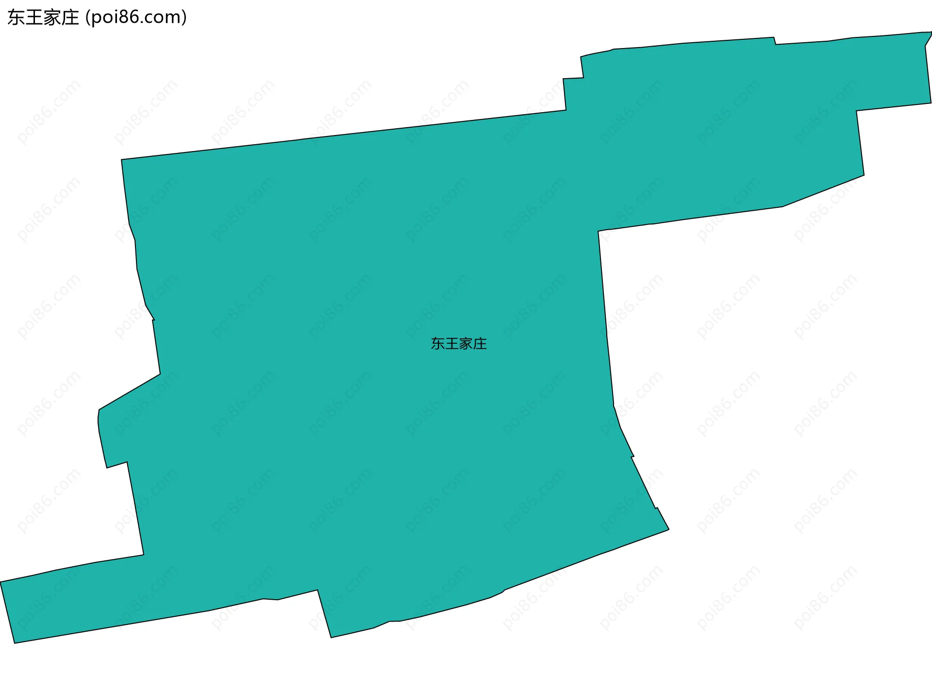 东王家庄边界地图