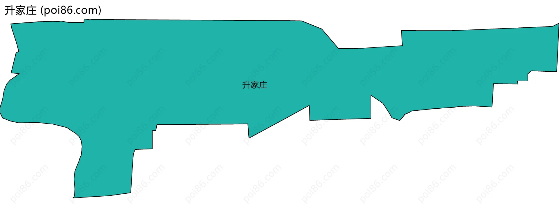 升家庄边界地图