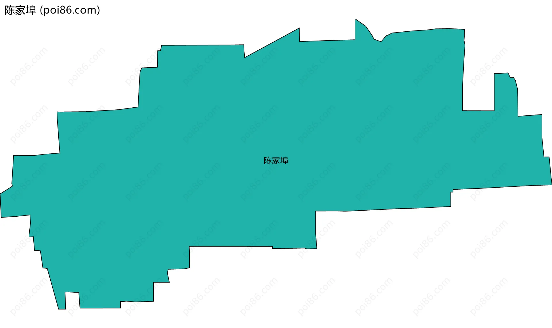 陈家埠边界地图