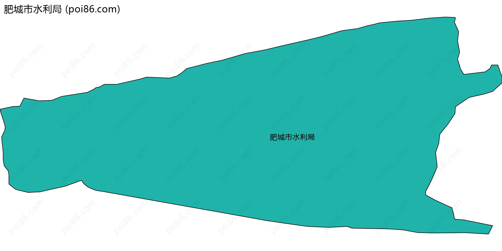 肥城市水利局边界地图