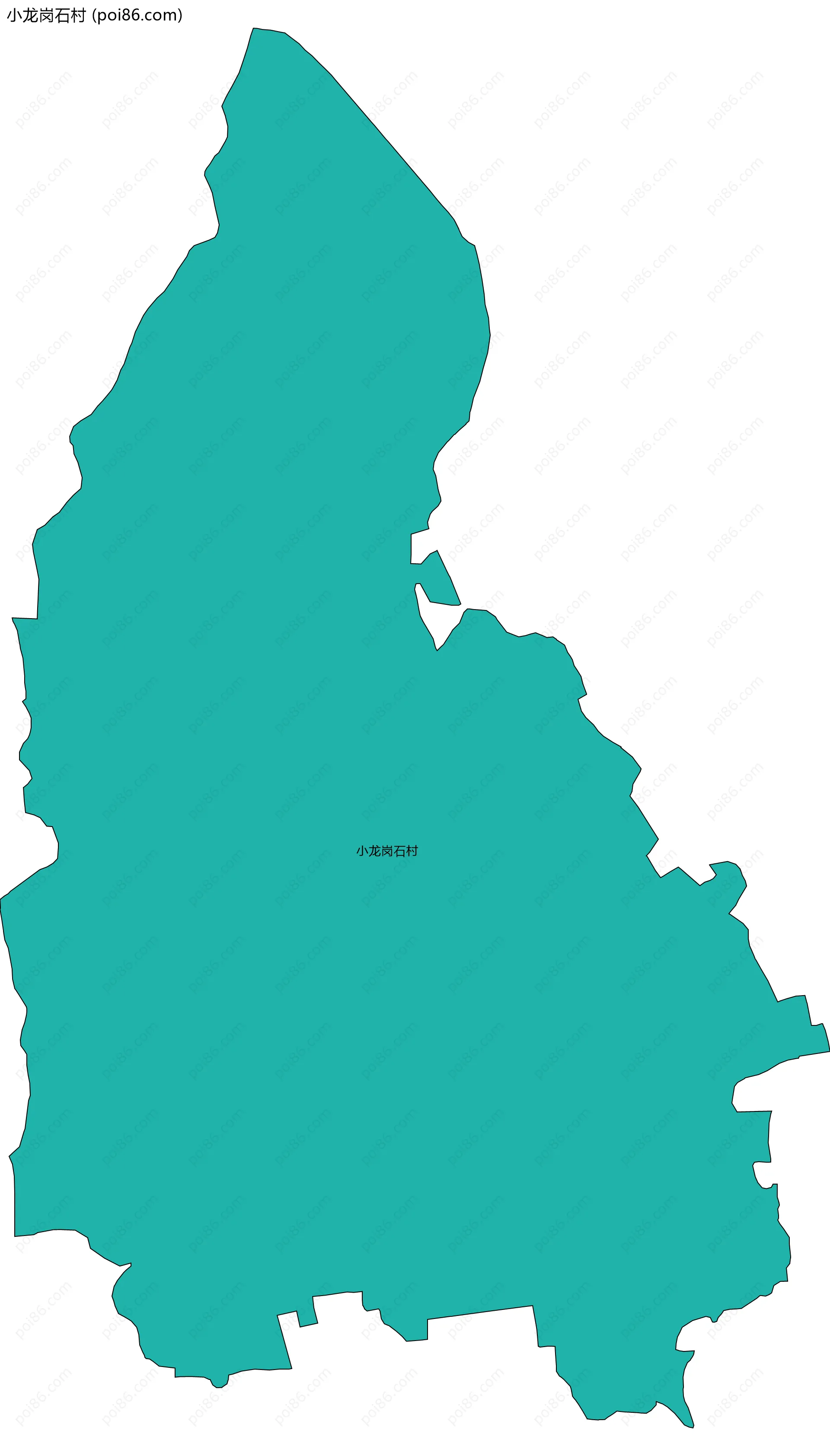 小龙岗石村边界地图