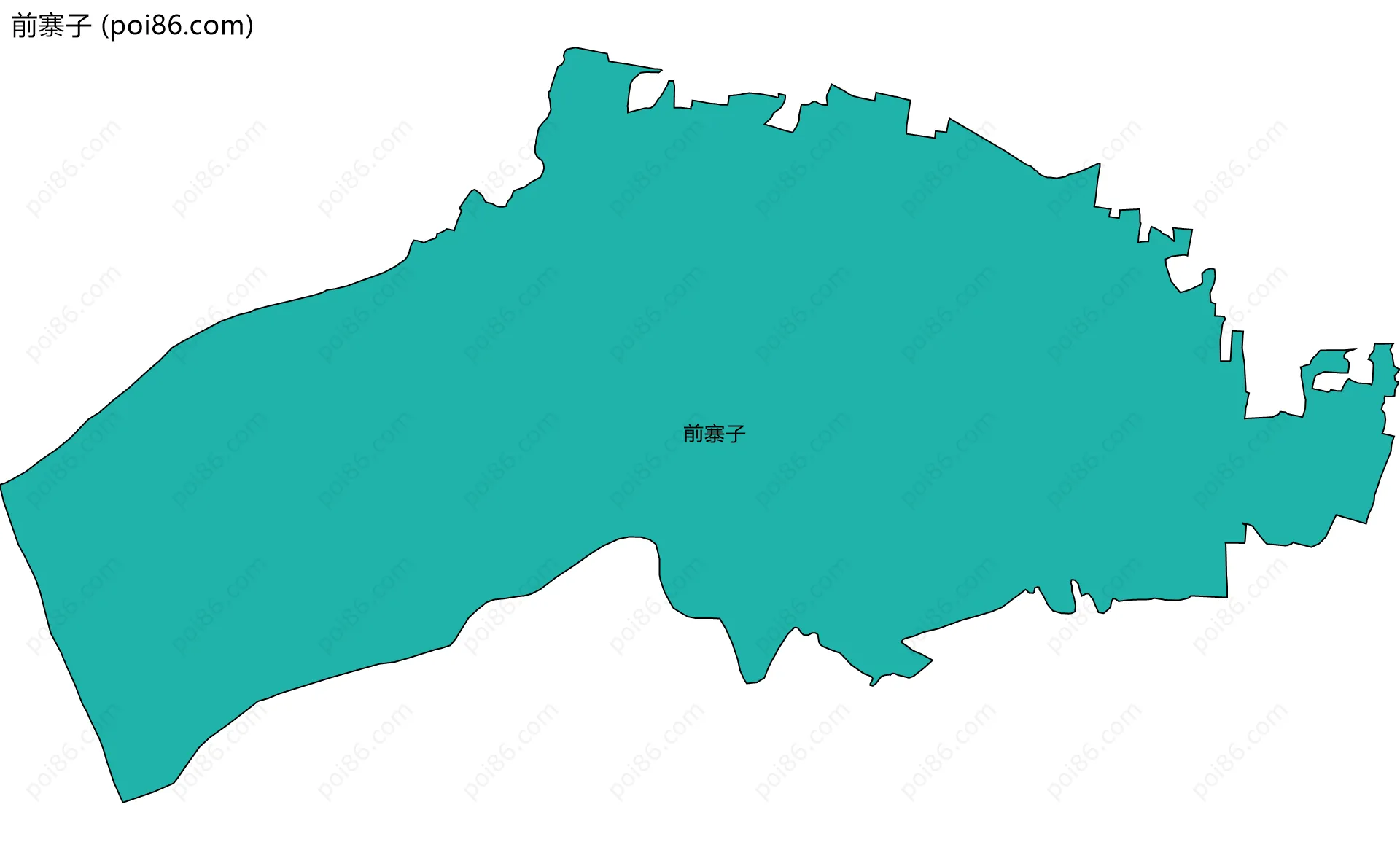 前寨子边界地图