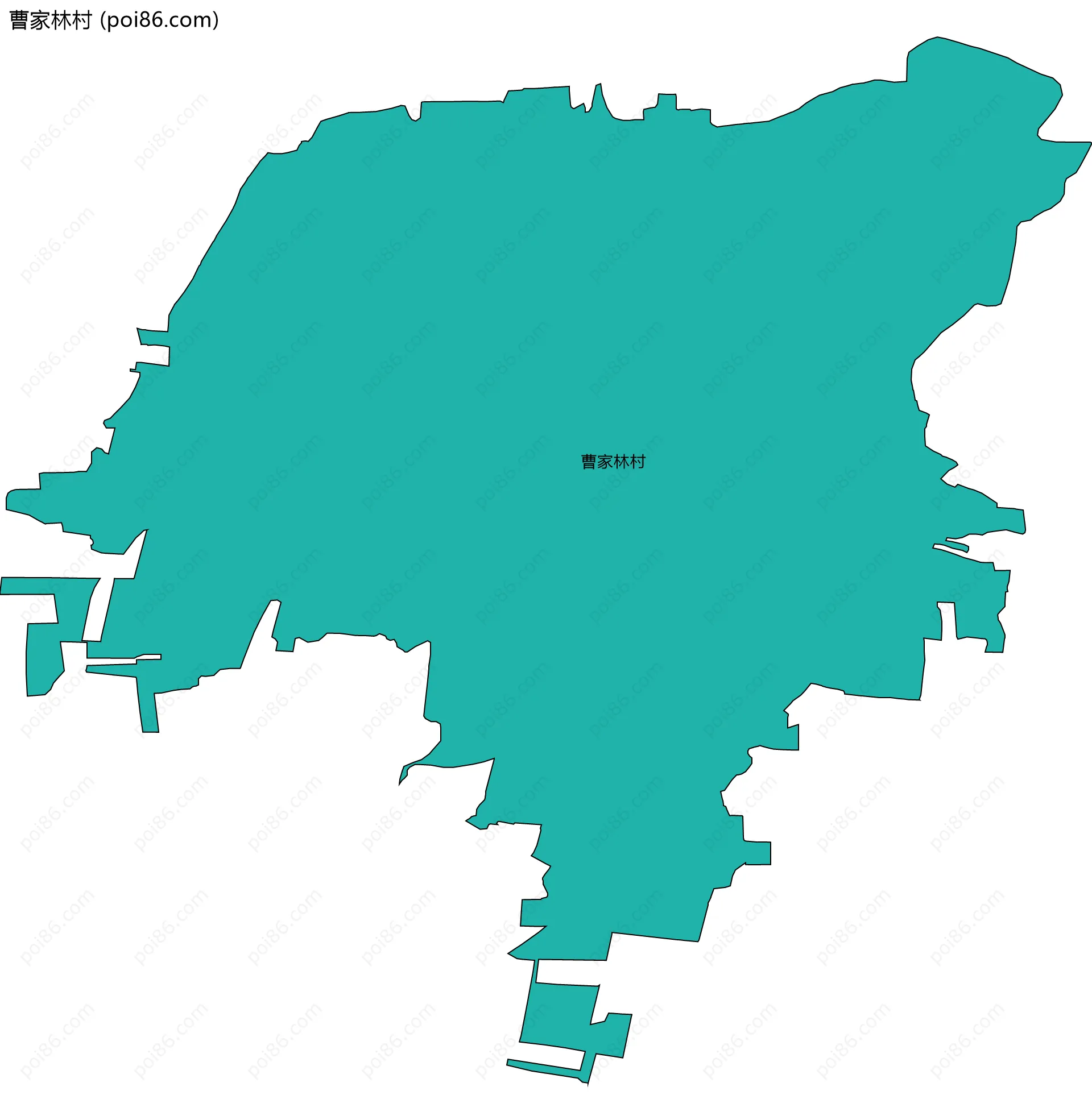 曹家林村边界地图