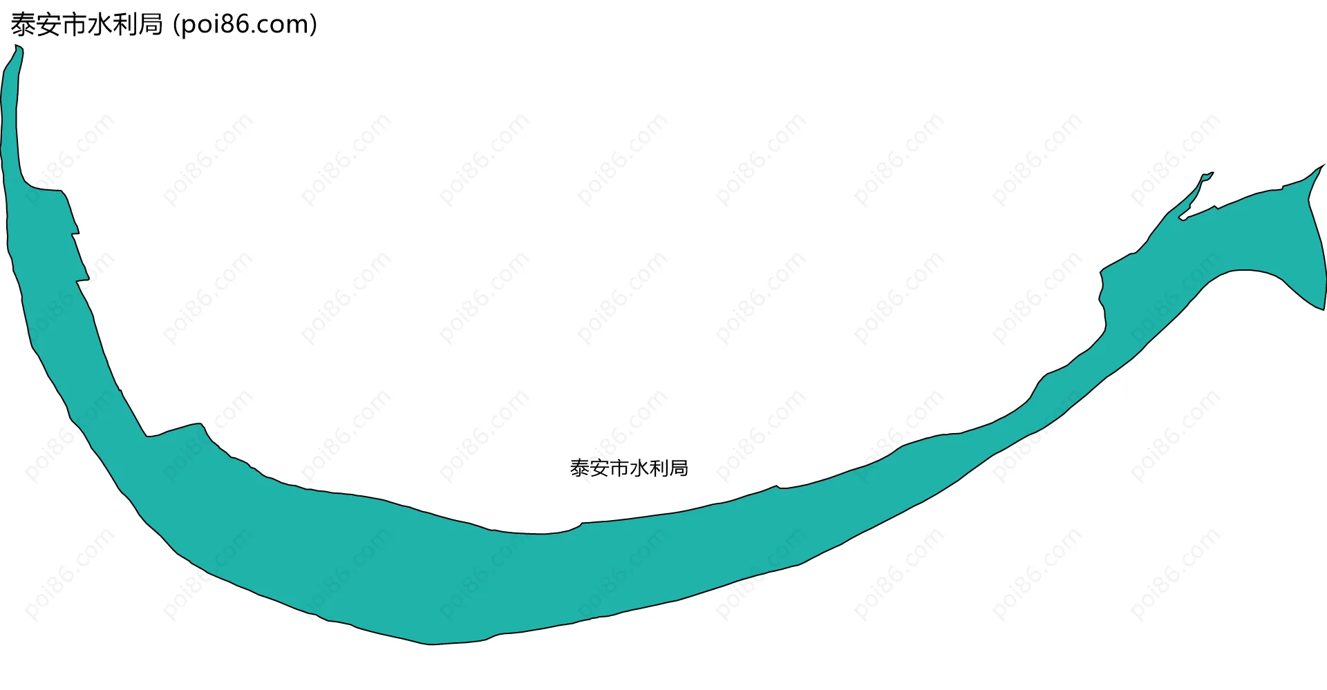 泰安市水利局边界地图