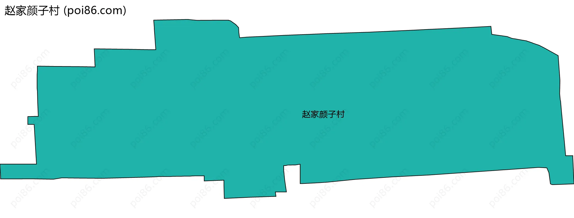 赵家颜子村边界地图