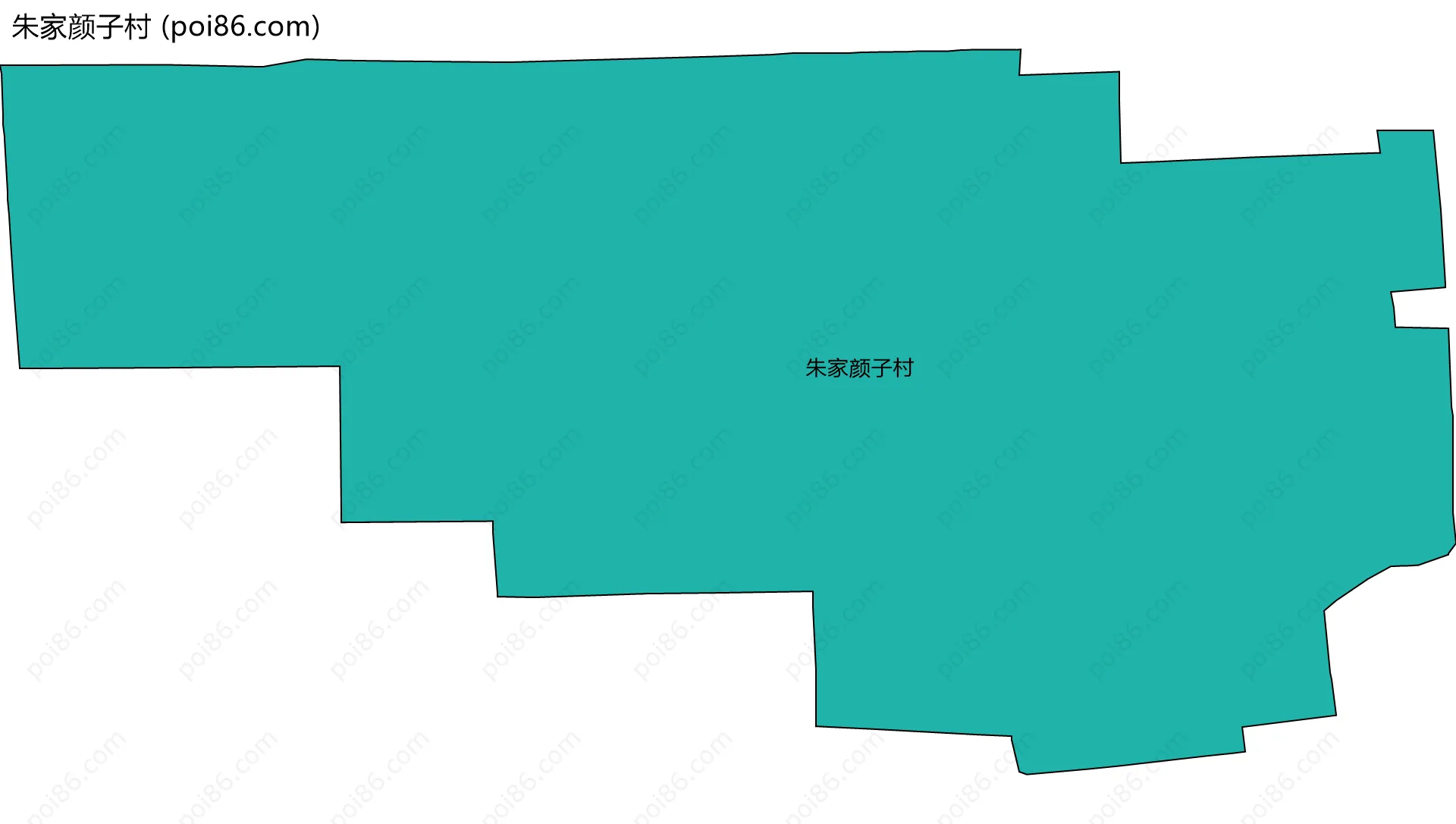朱家颜子村边界地图