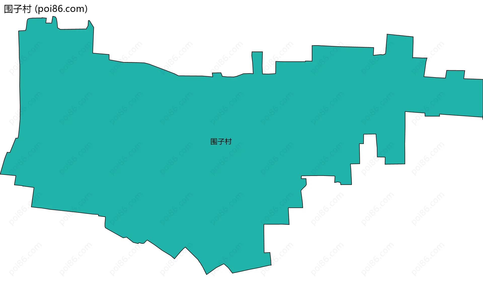 围子村边界地图