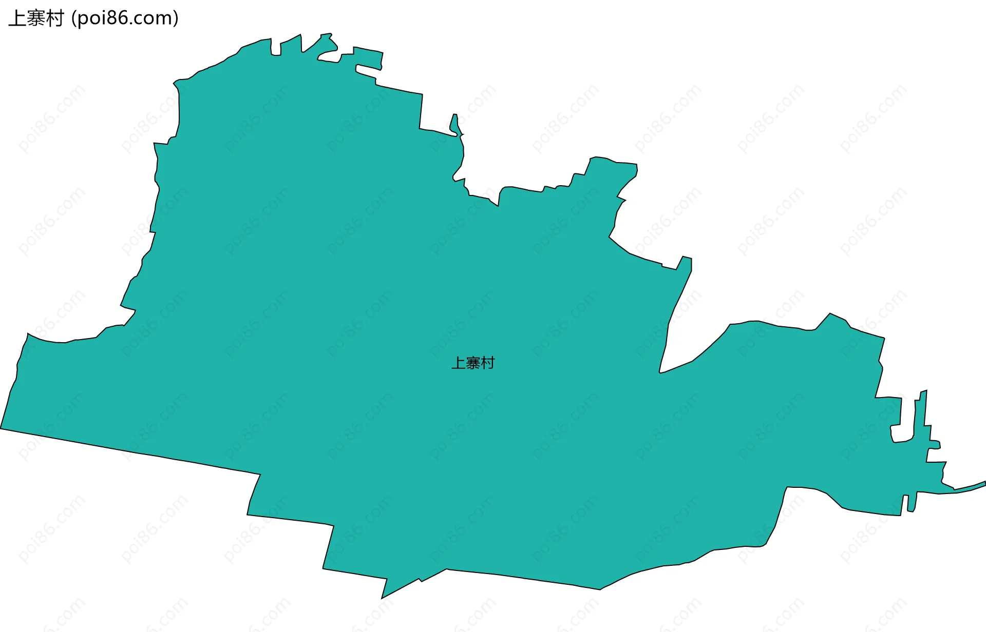 上寨村边界地图