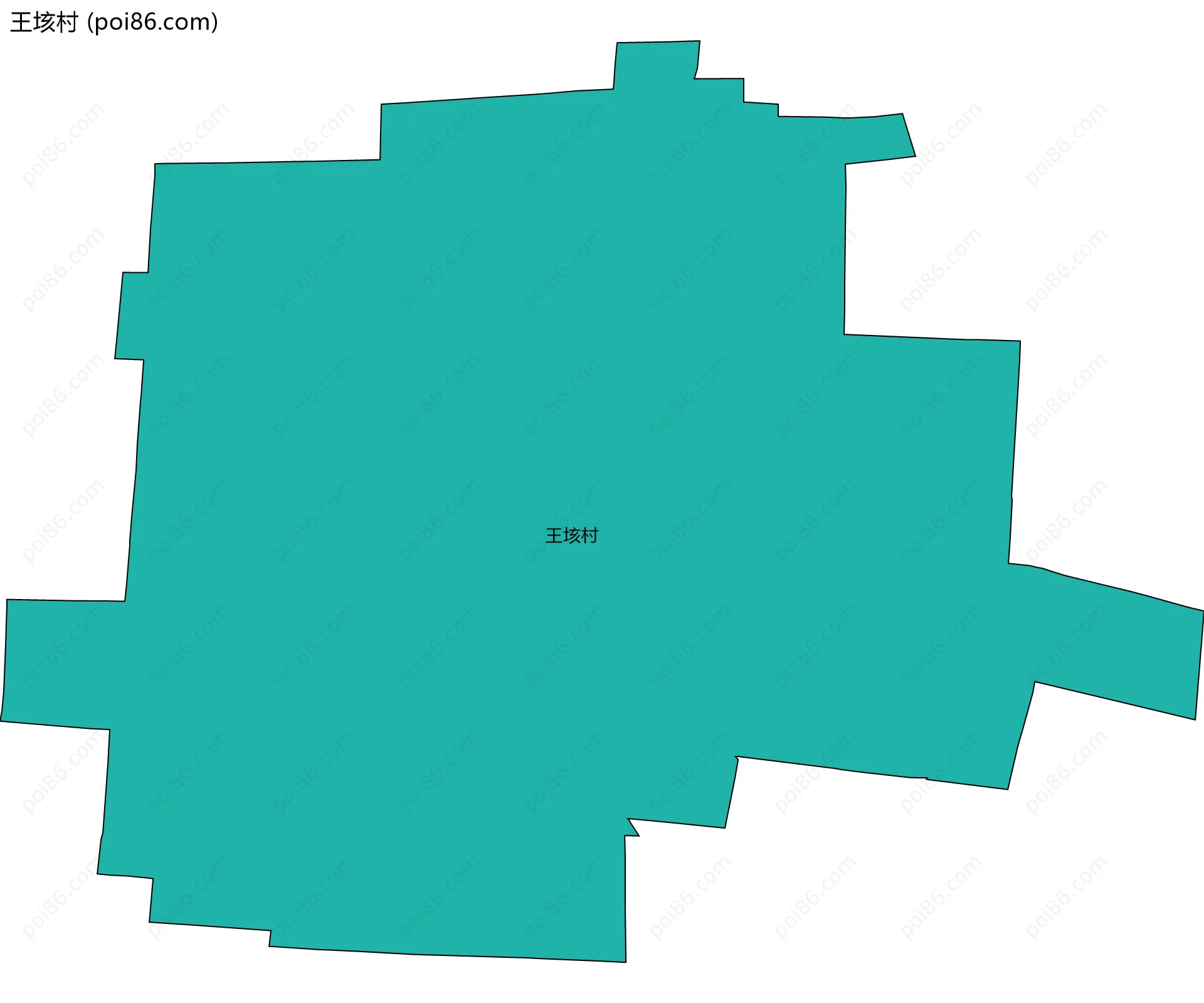 王垓村边界地图