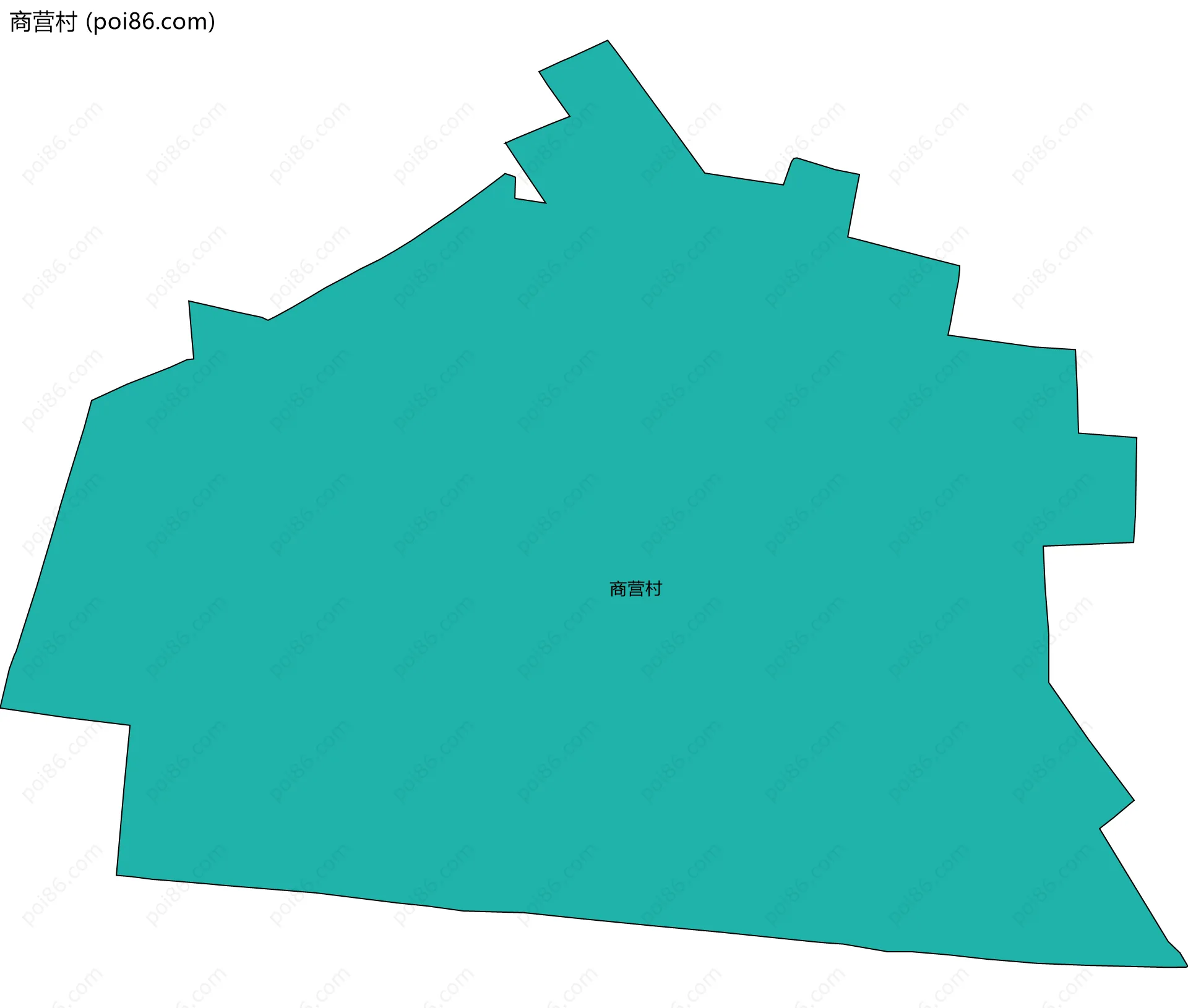 商营村边界地图