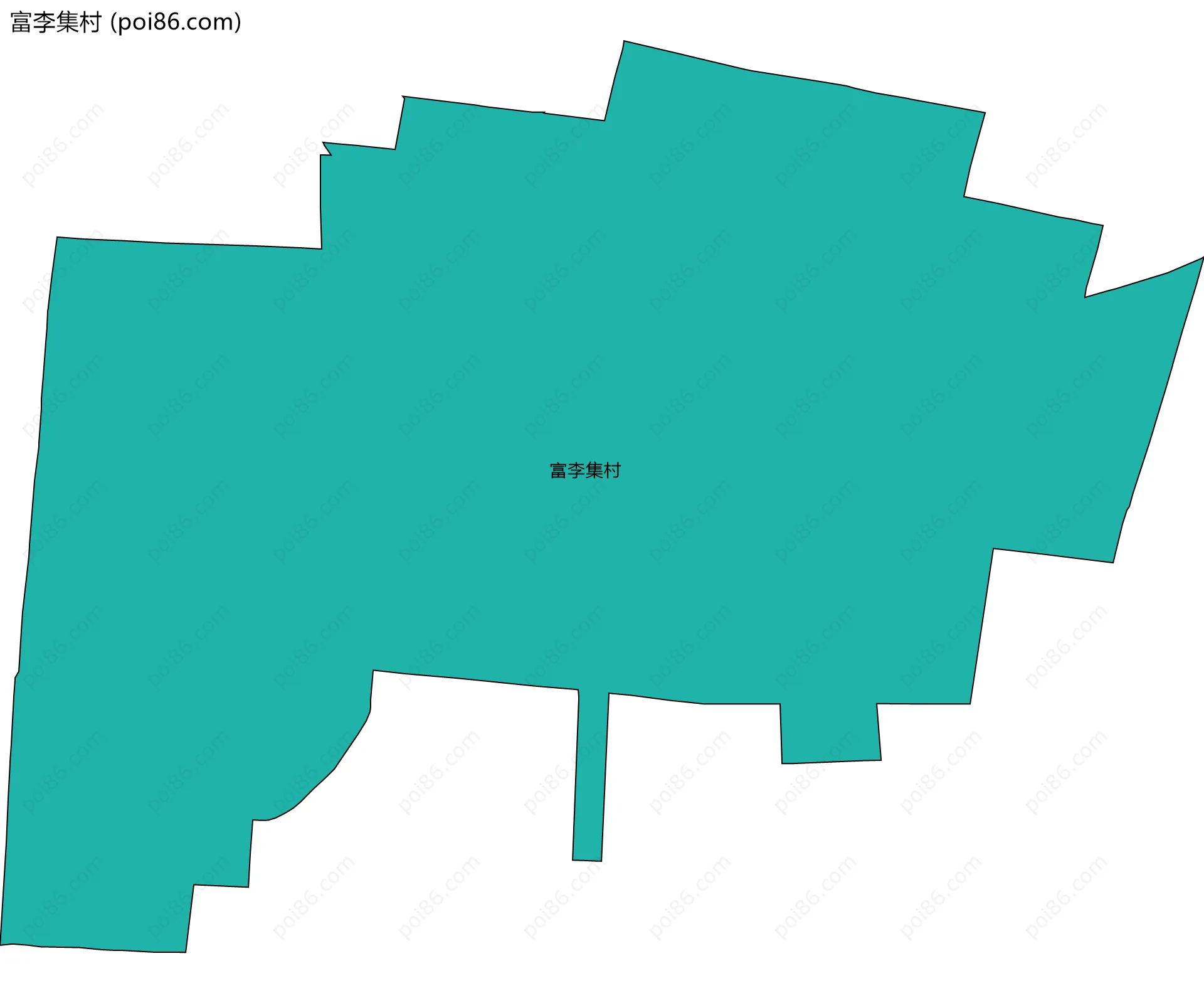 富李集村边界地图
