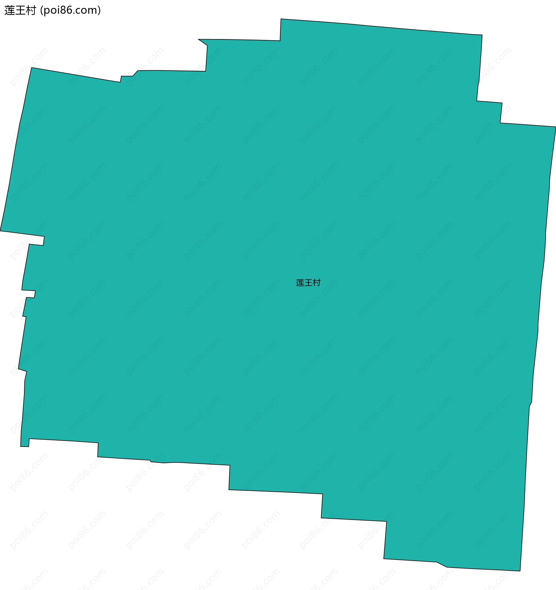 莲王村边界地图
