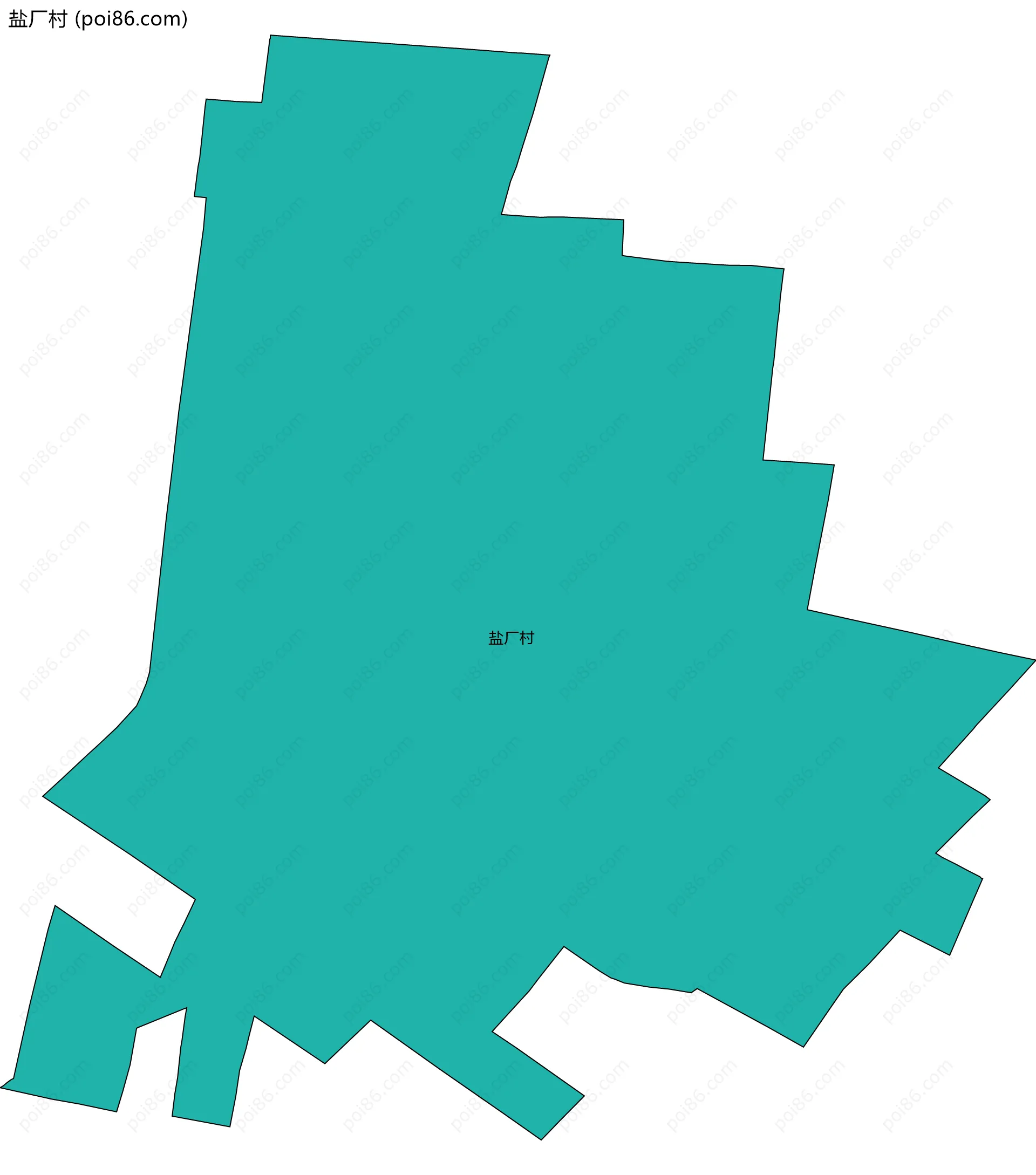 盐厂村边界地图