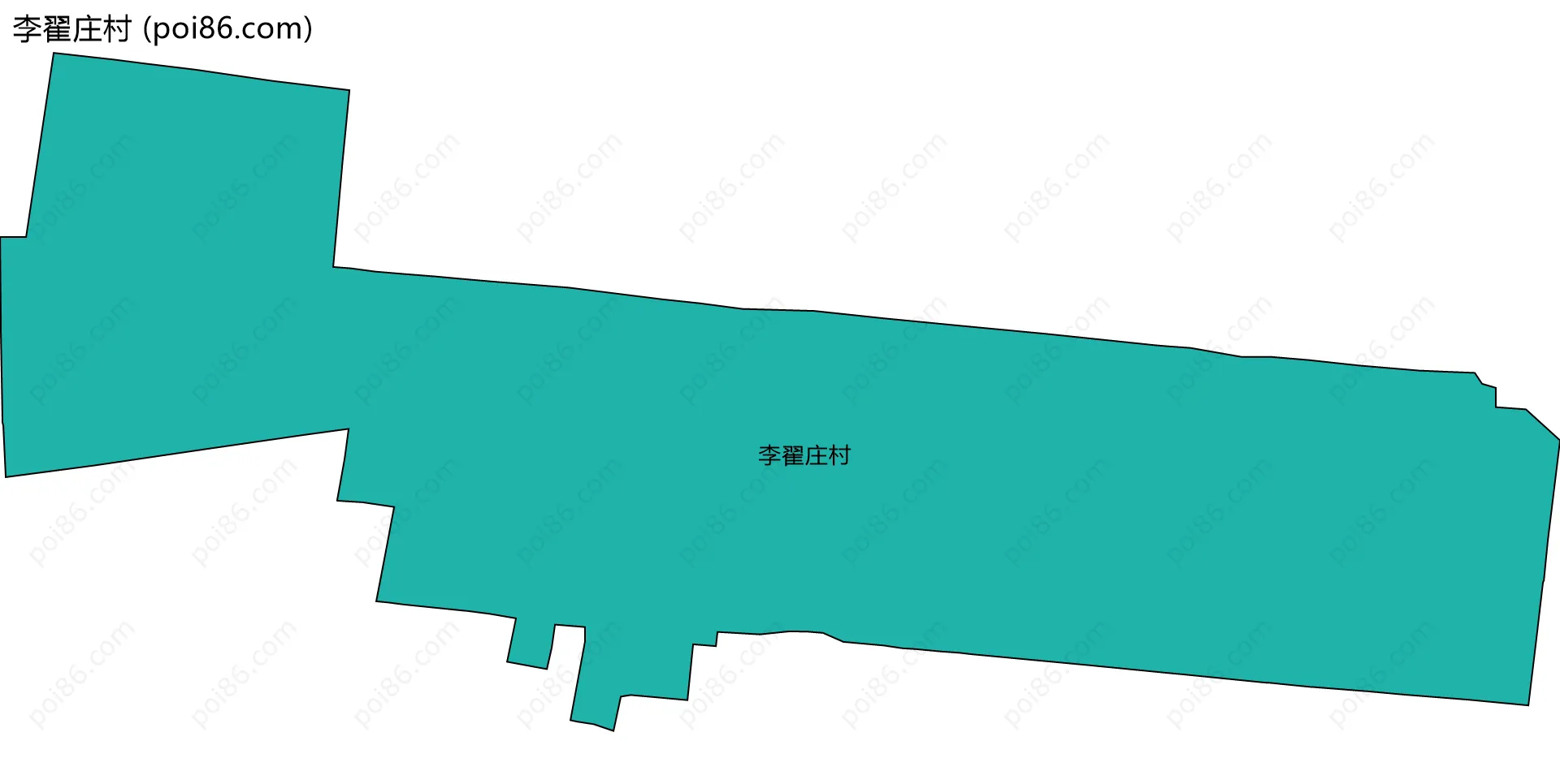 李翟庄村边界地图