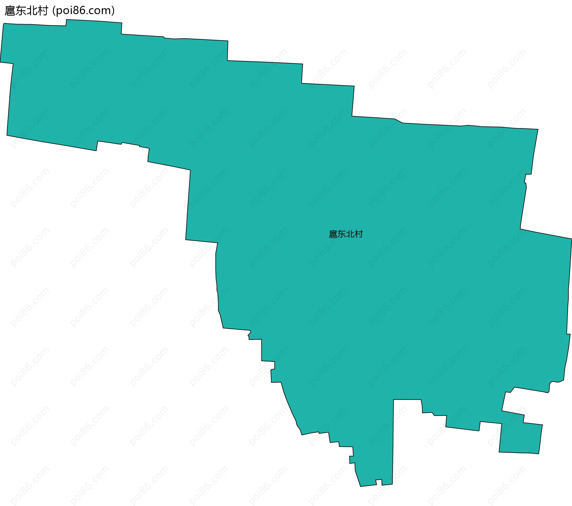 扈东北村边界地图