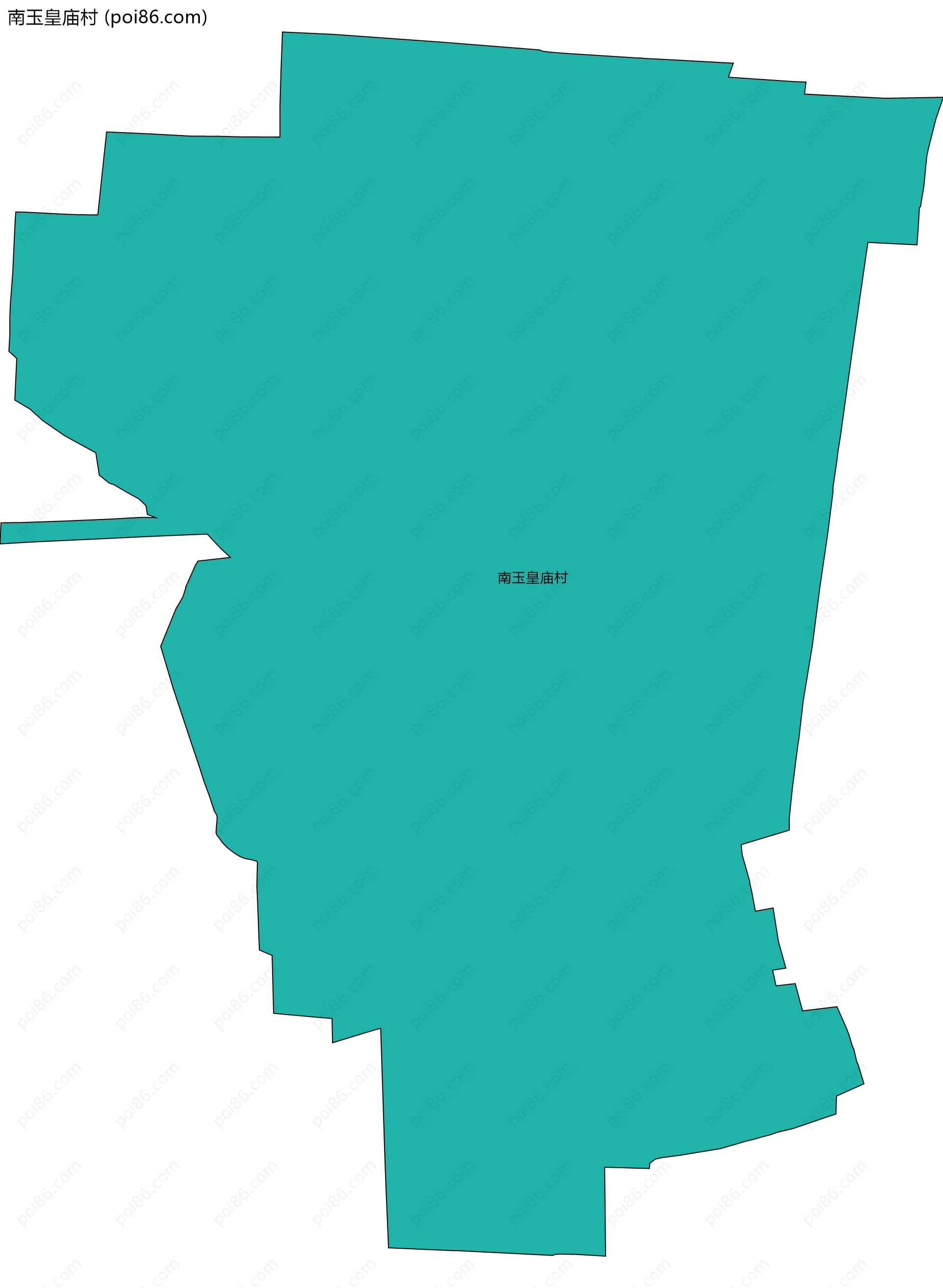 南玉皇庙村边界地图