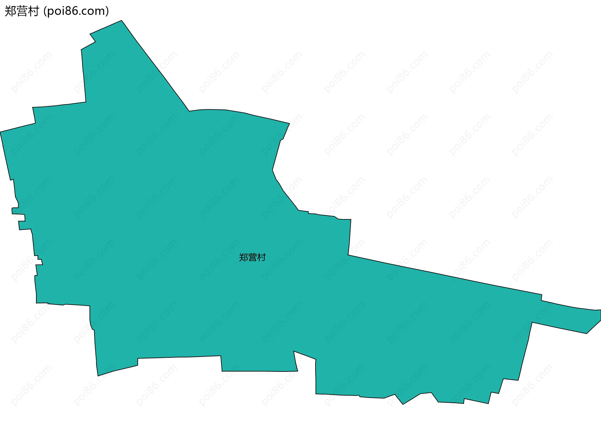 郑营村边界地图