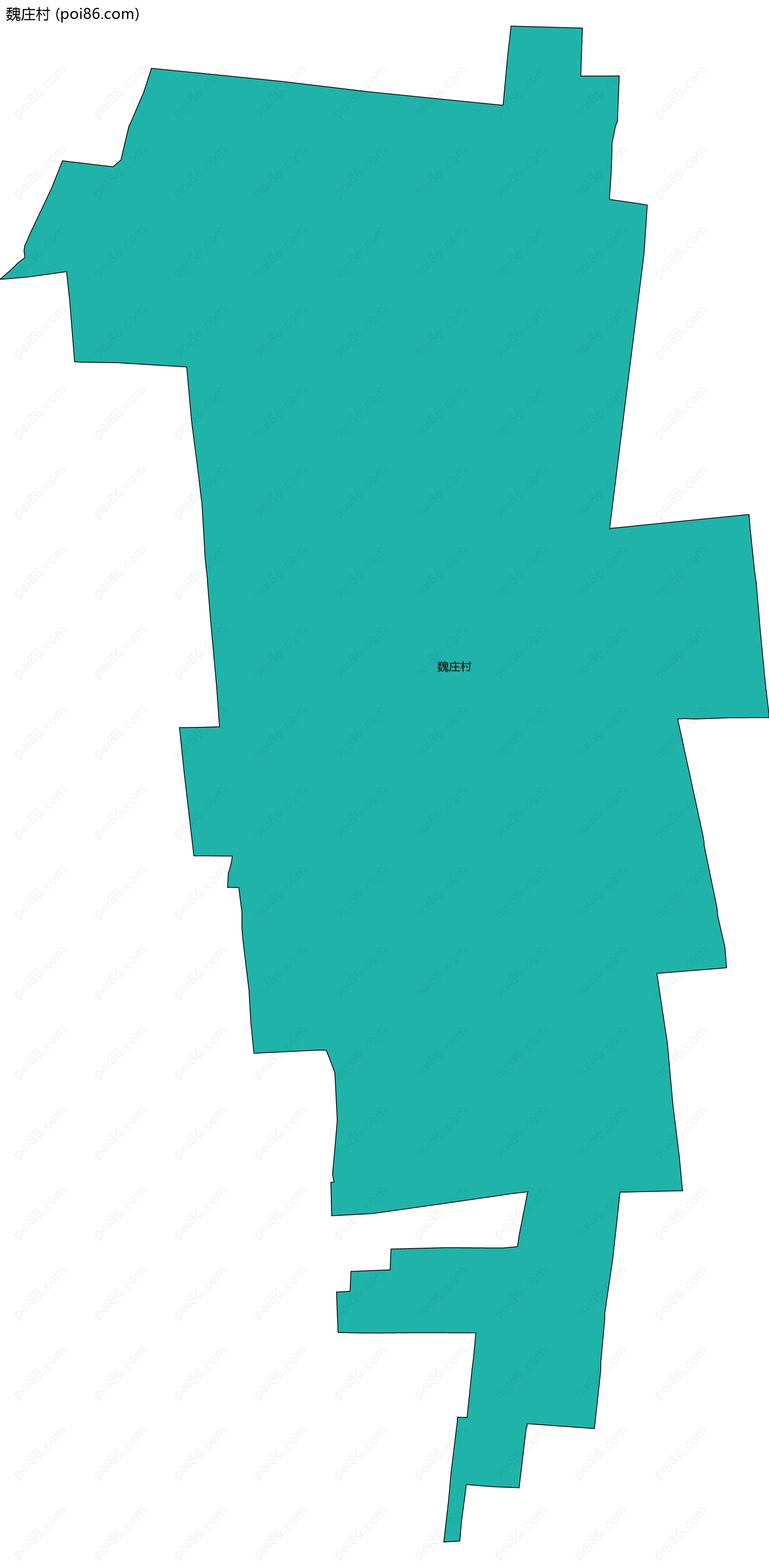 魏庄村边界地图