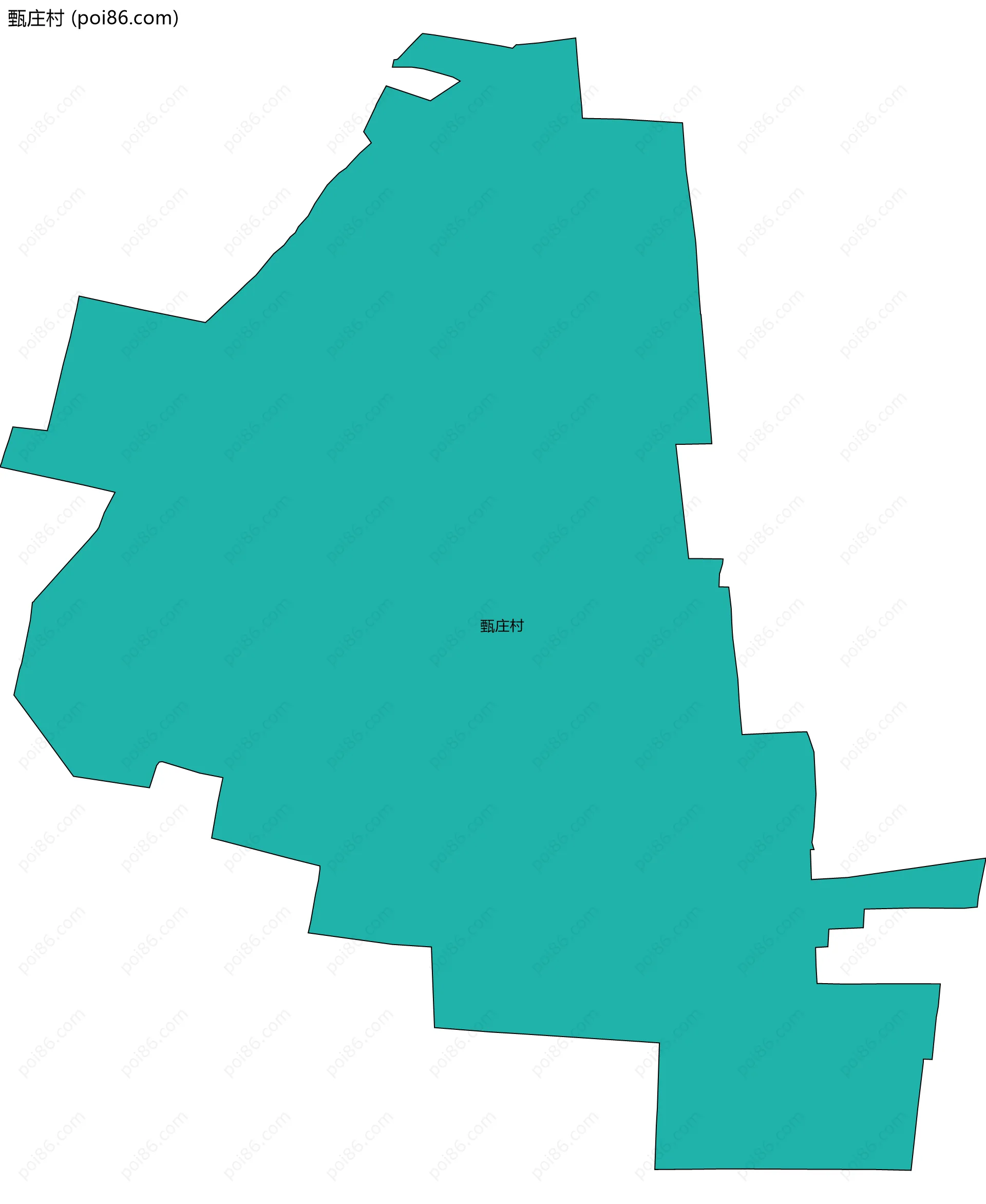 甄庄村边界地图