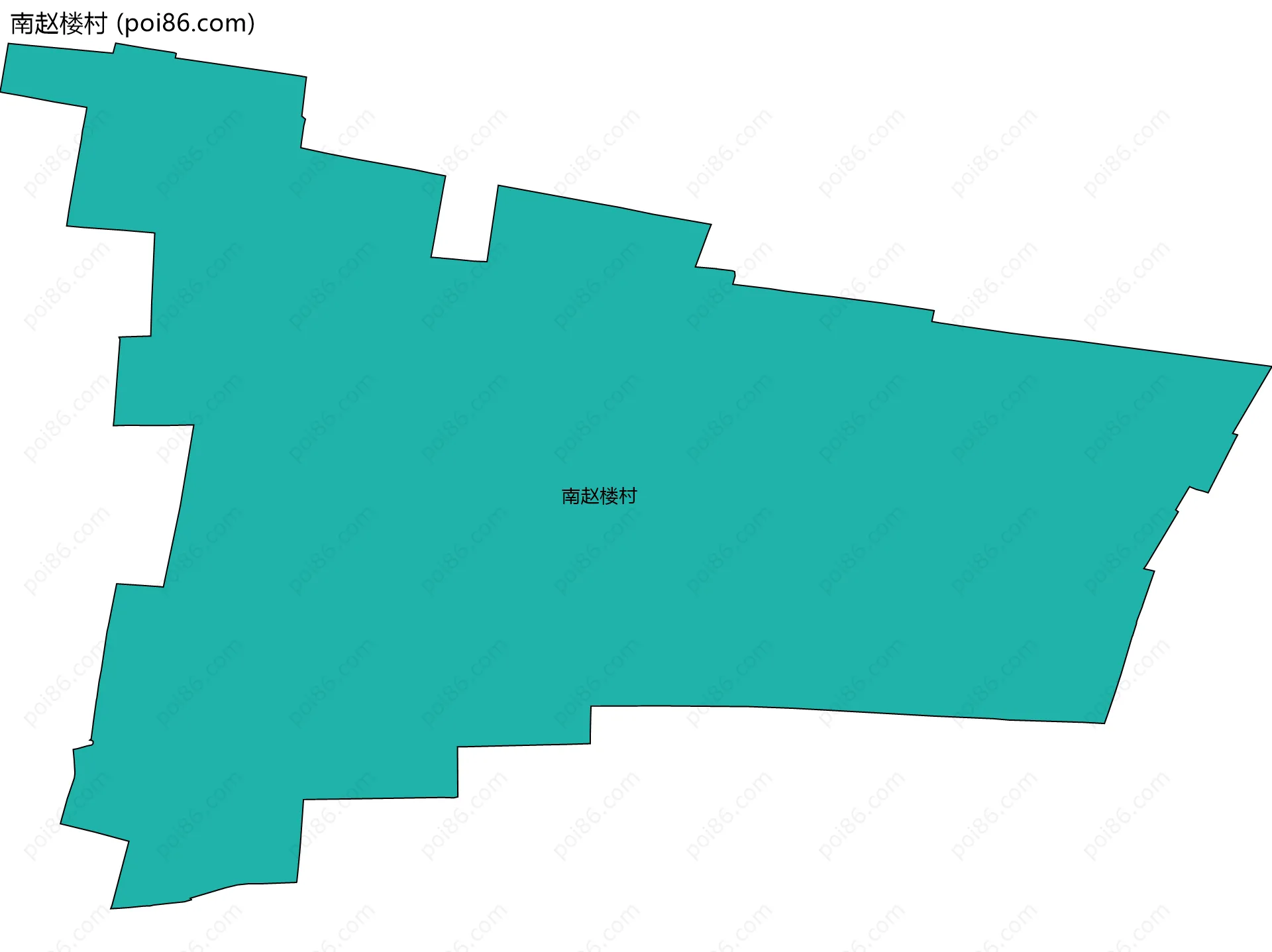 南赵楼村边界地图