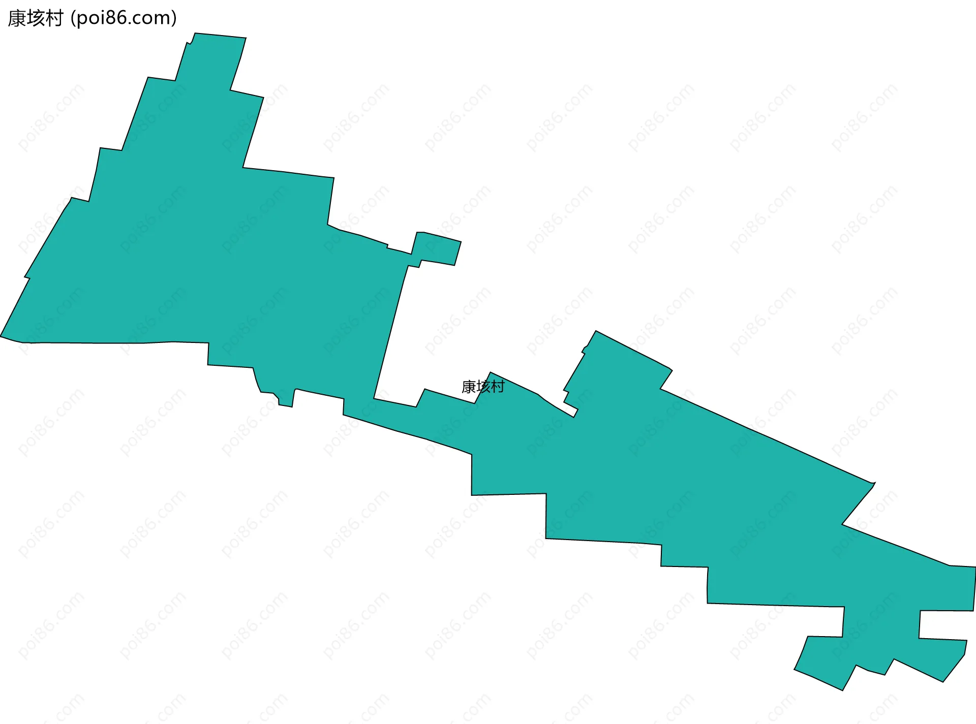 康垓村边界地图