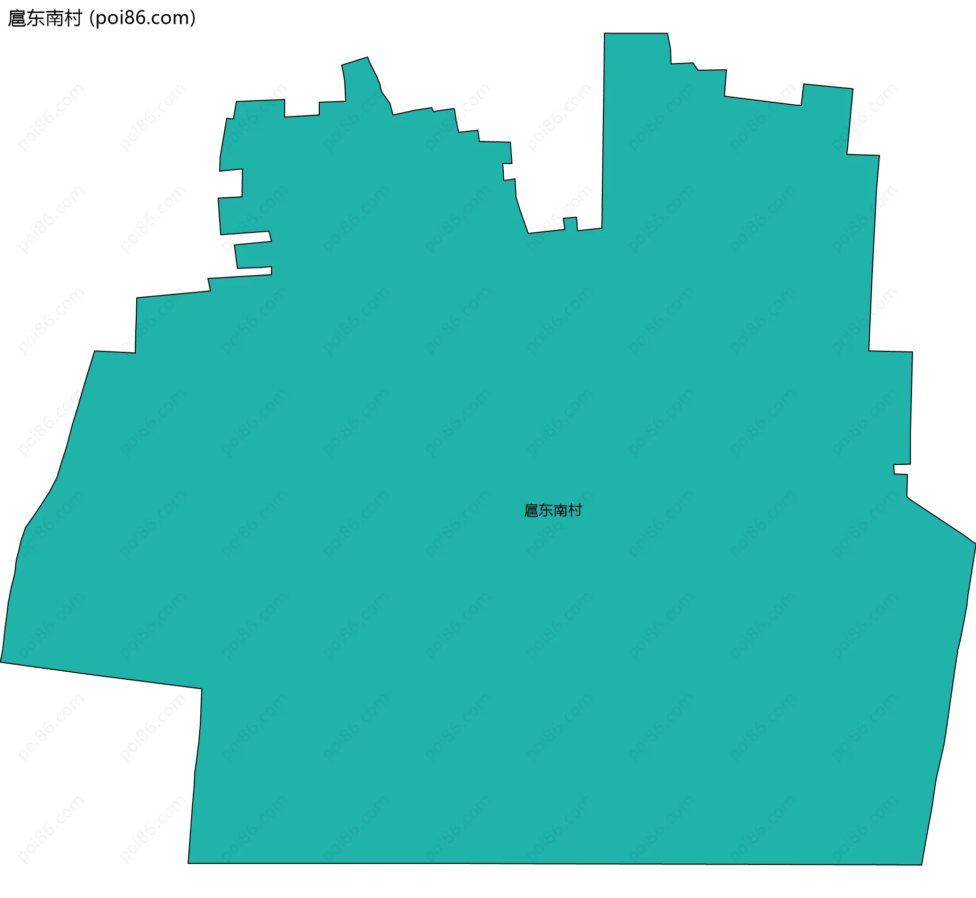 扈东南村边界地图
