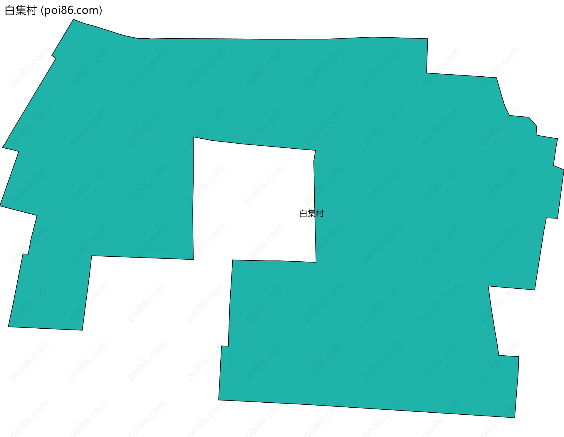 白集村边界地图