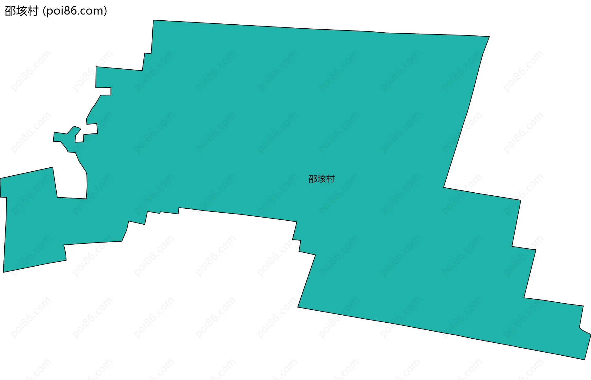 邵垓村边界地图