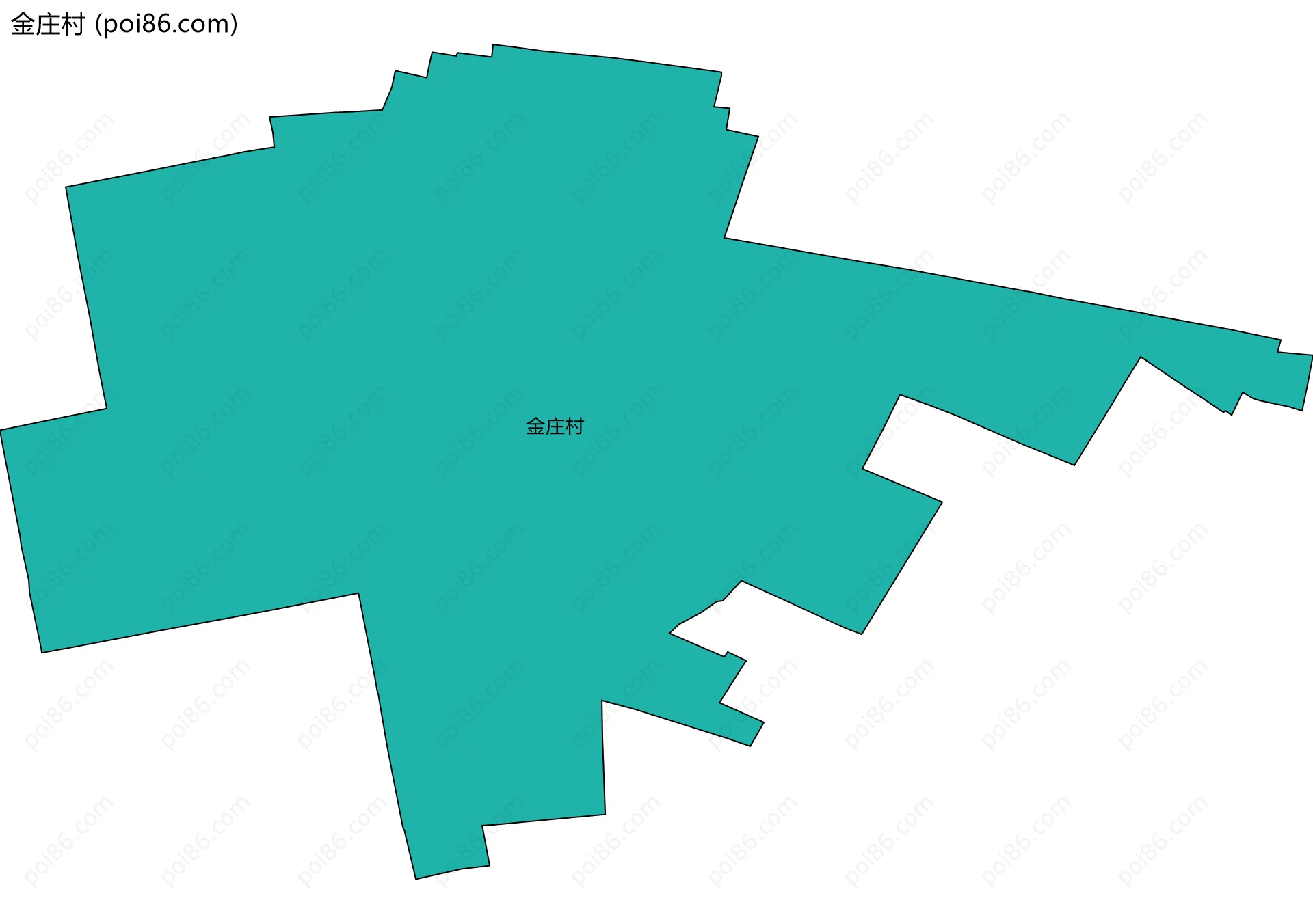 金庄村边界地图