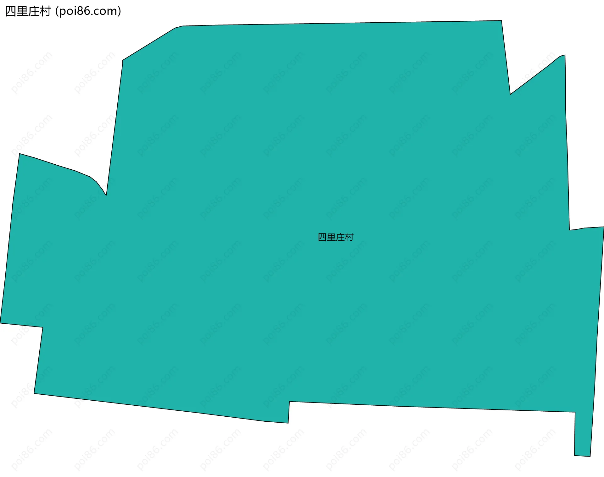 四里庄村边界地图