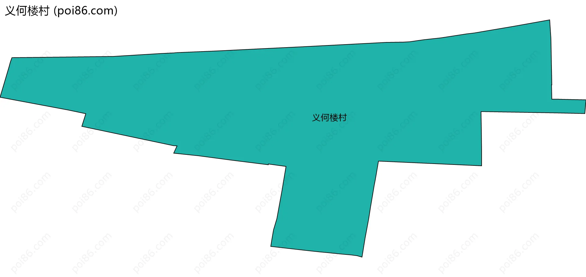 义何楼村边界地图