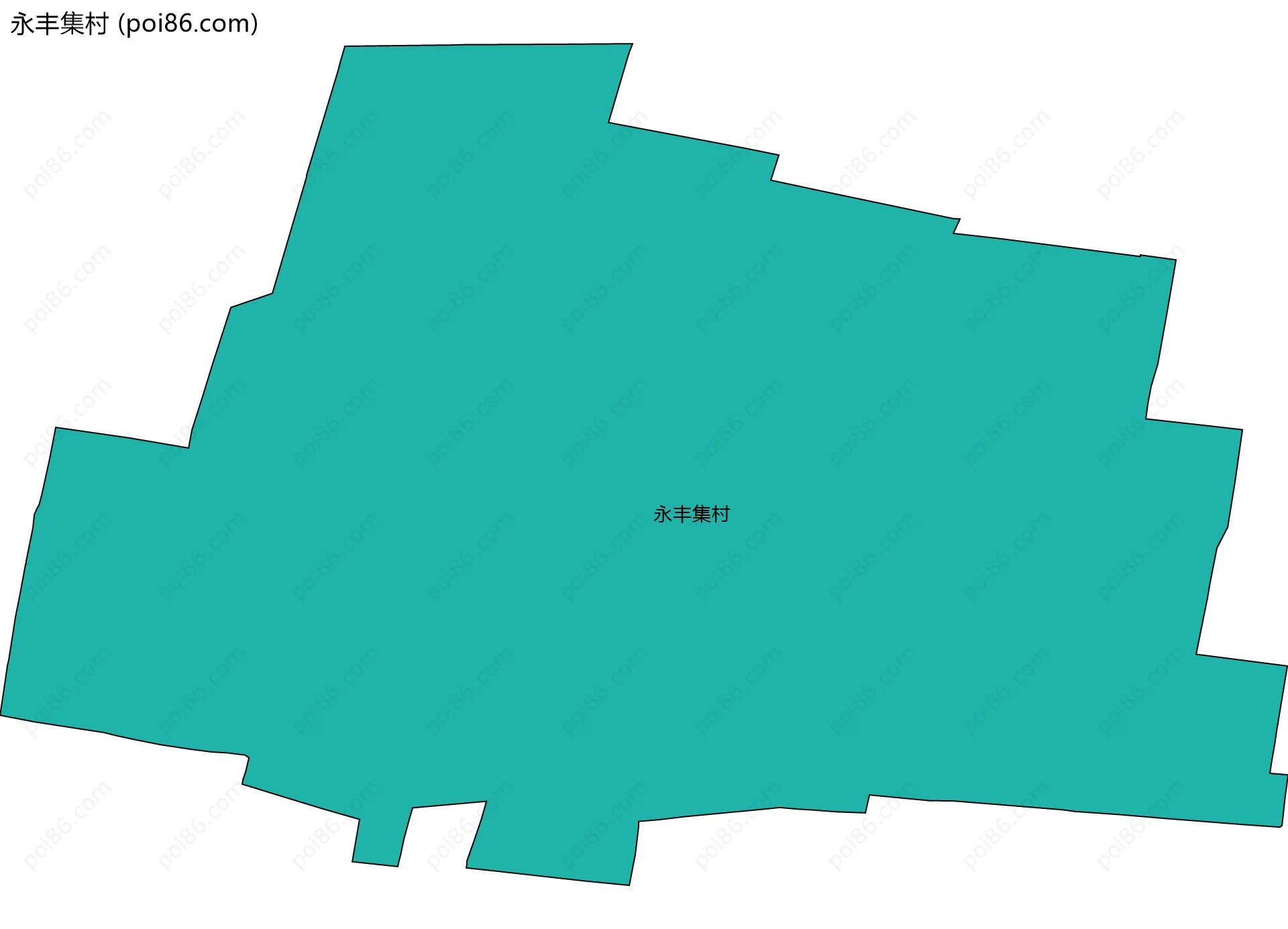 永丰集村边界地图