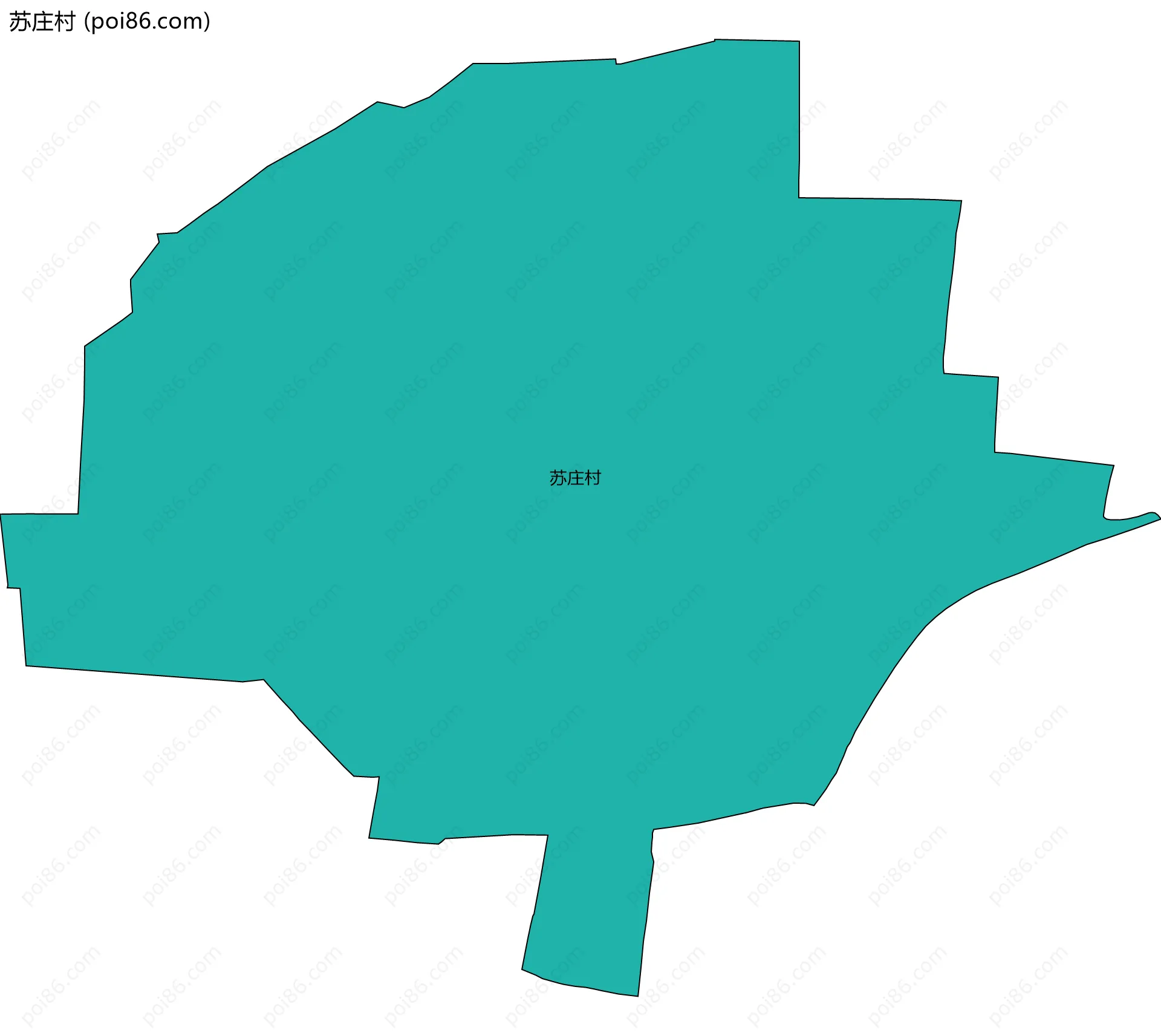 苏庄村边界地图