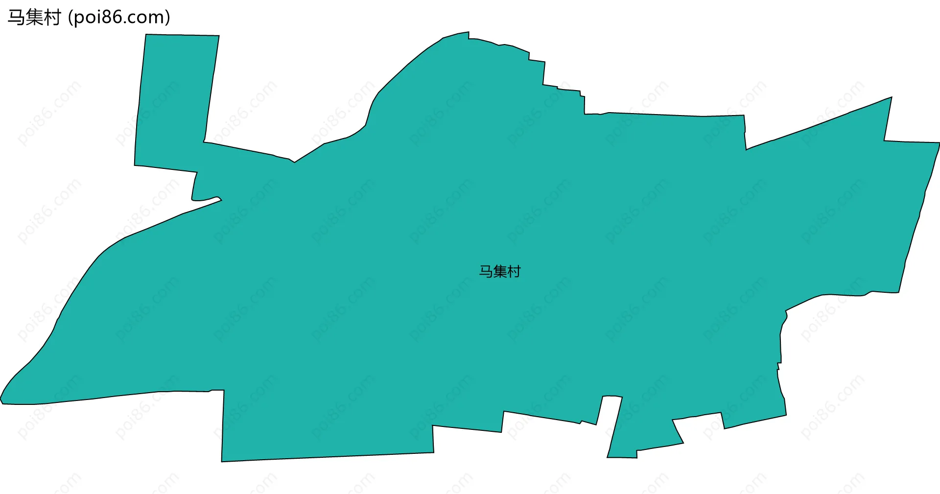 马集村边界地图