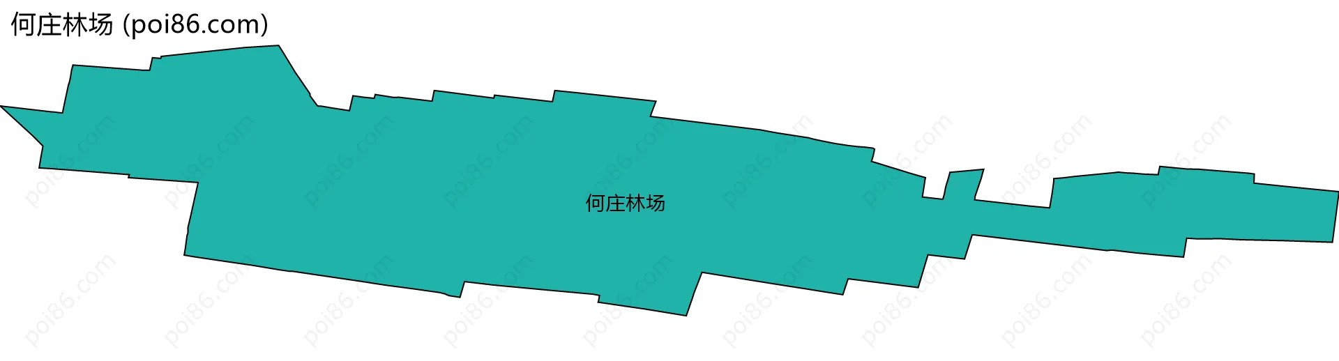 何庄林场边界地图