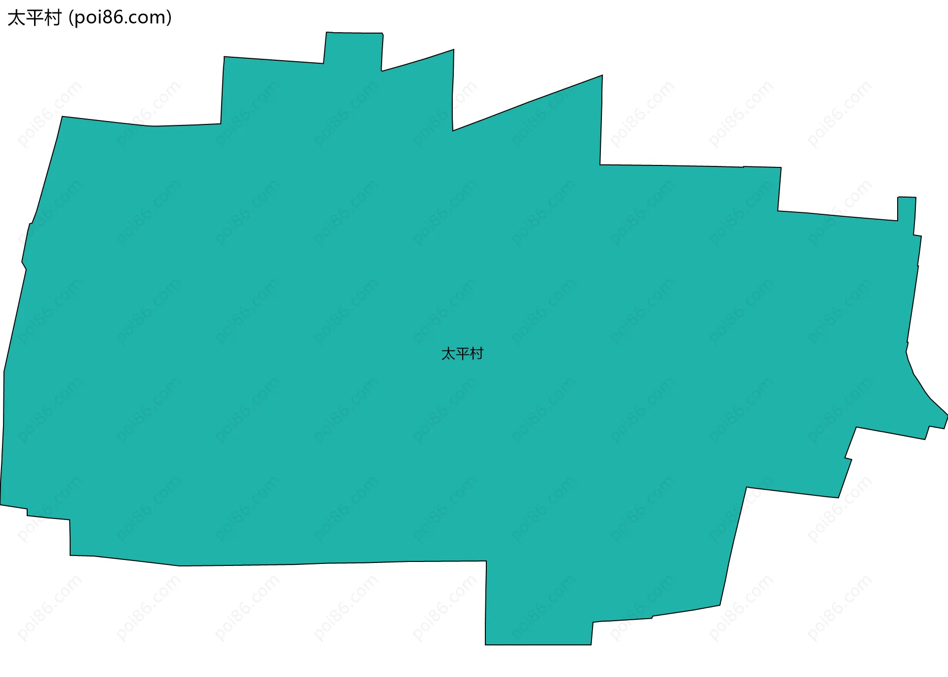 太平村边界地图