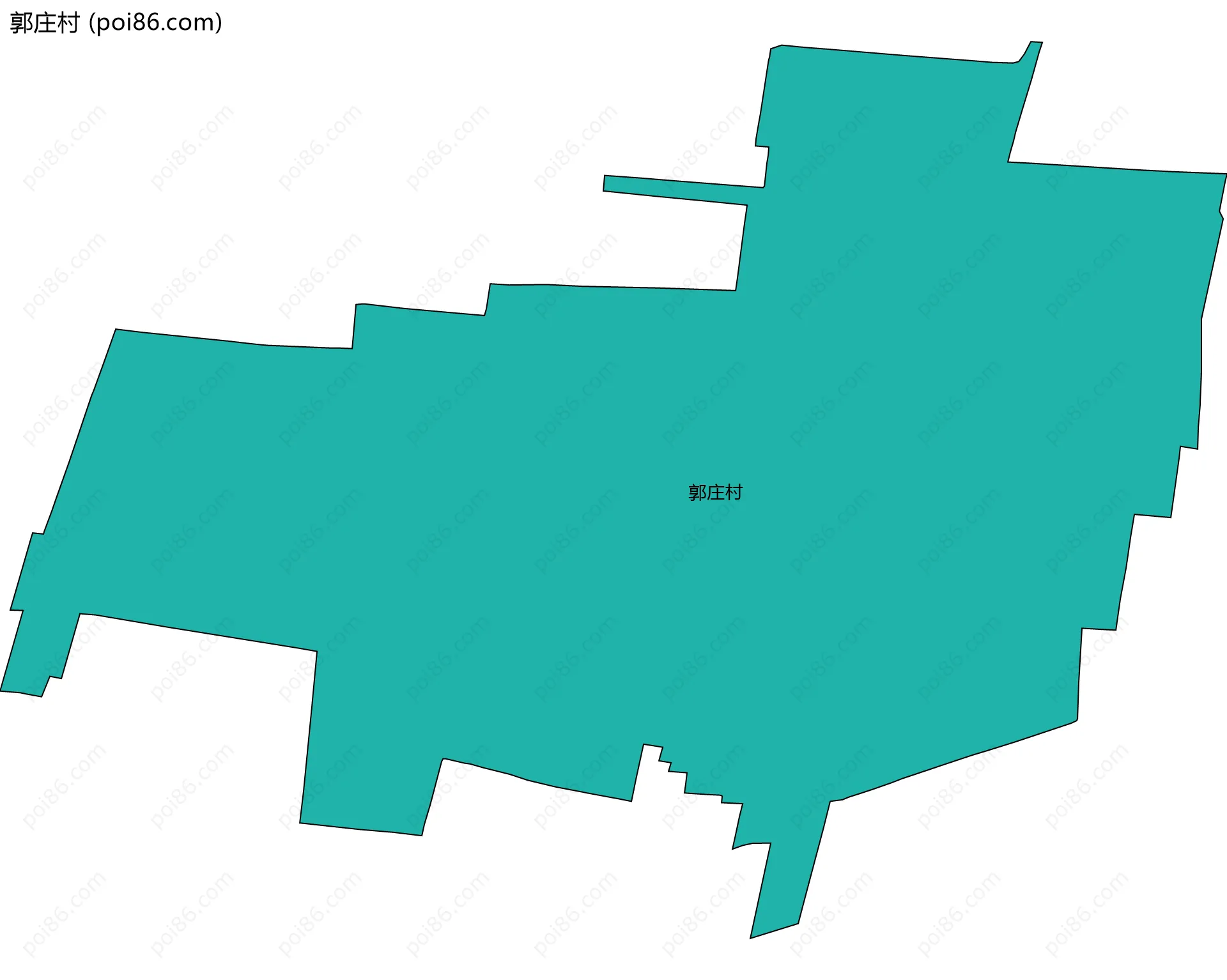 郭庄村边界地图