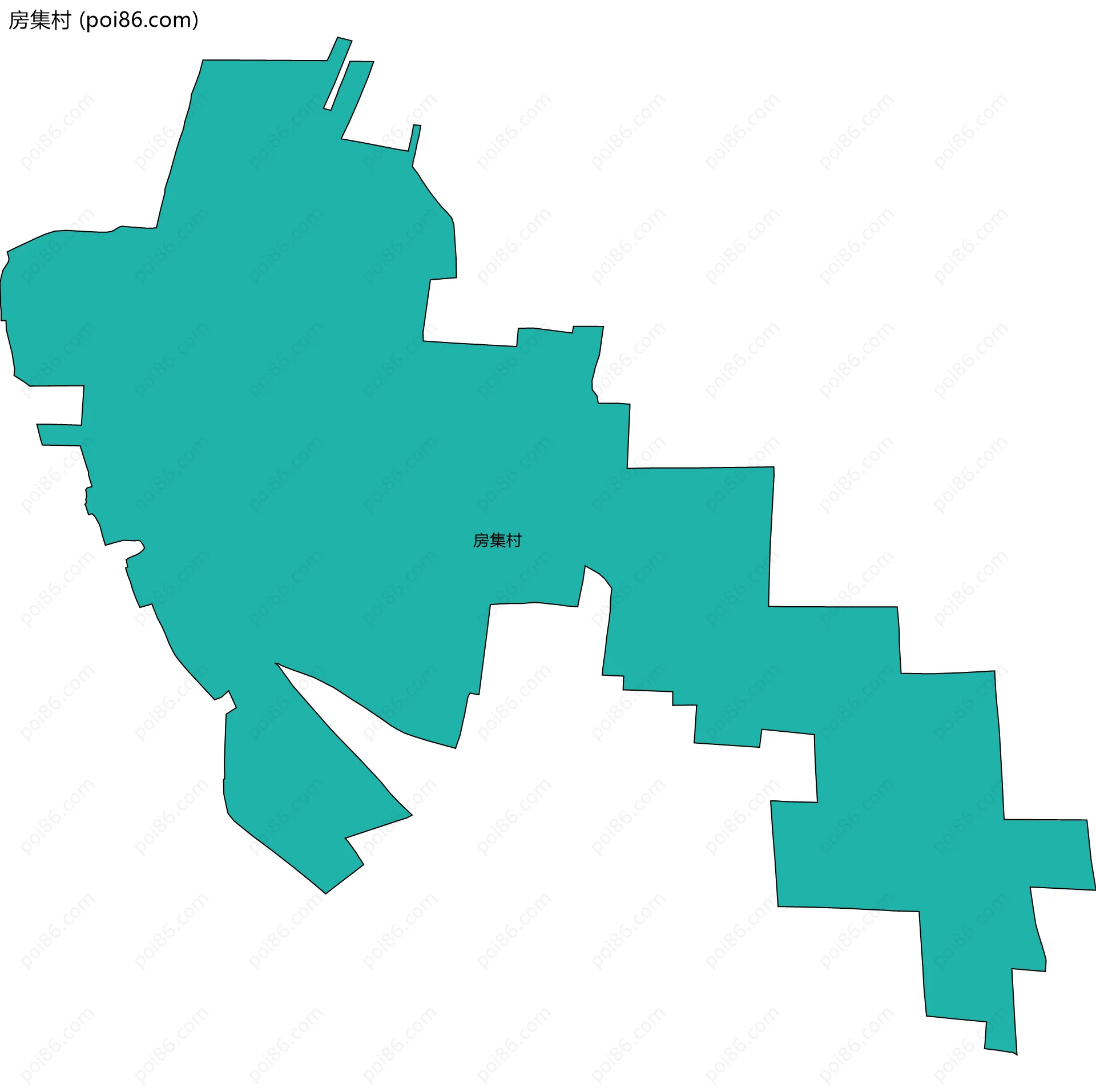 房集村边界地图