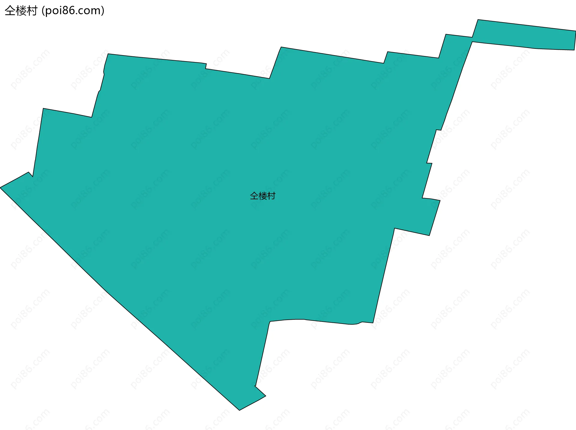 仝楼村边界地图