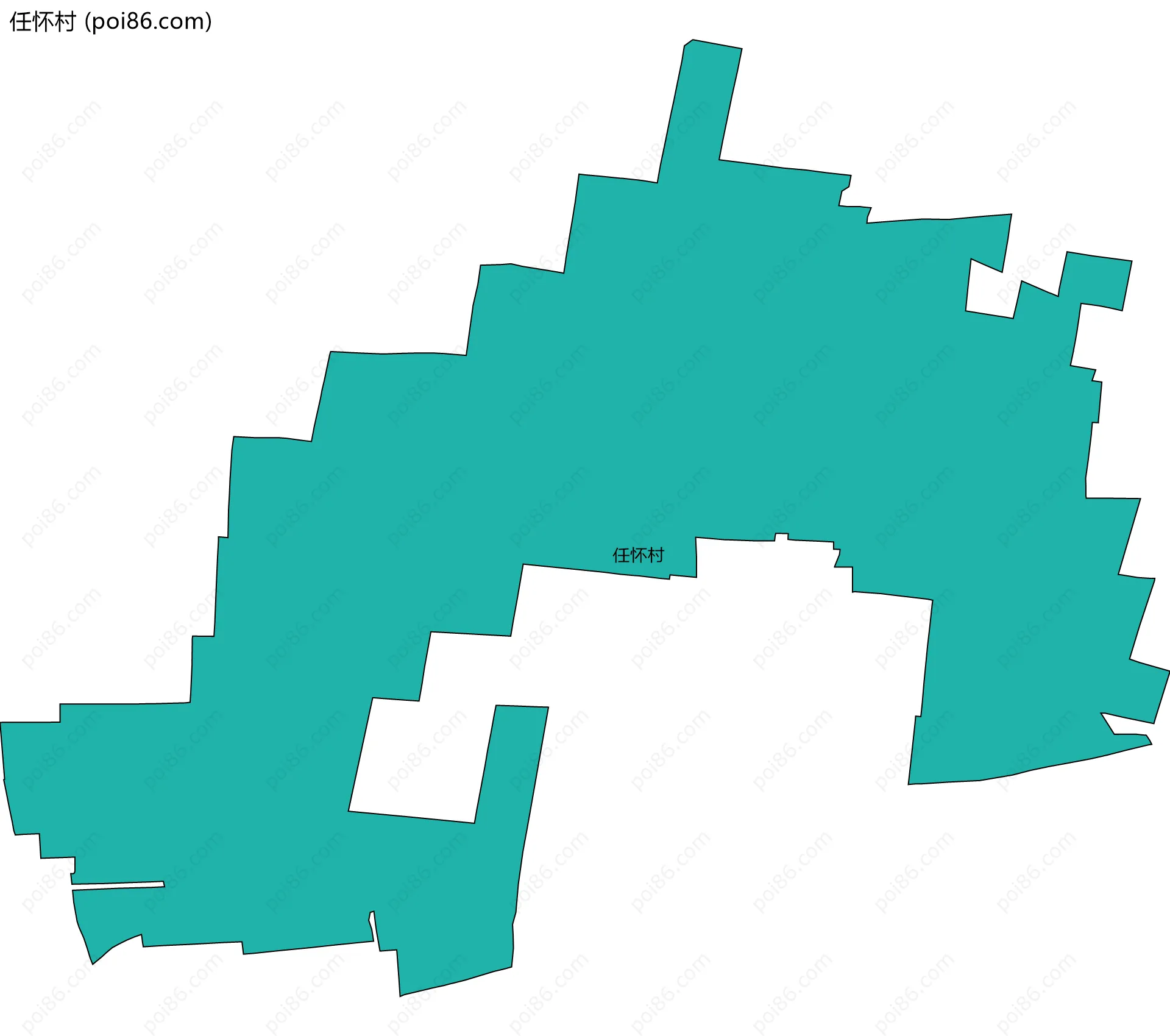 任怀村边界地图