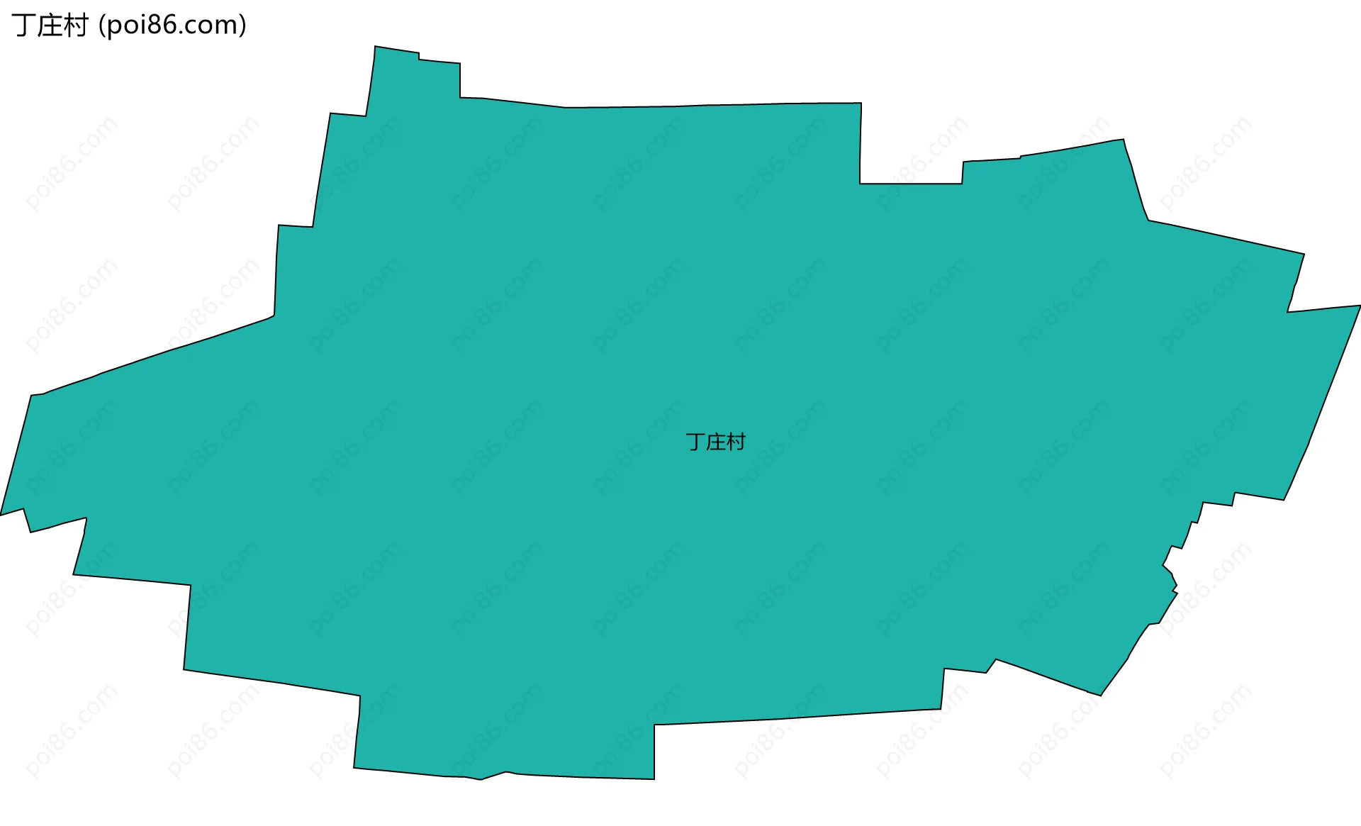 丁庄村边界地图