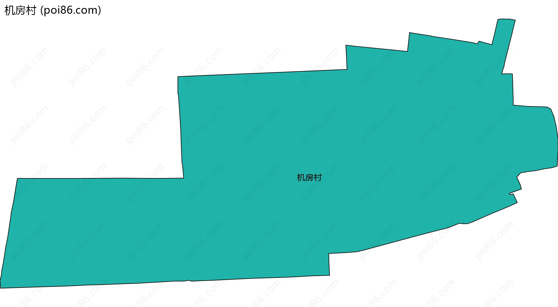 机房村边界地图
